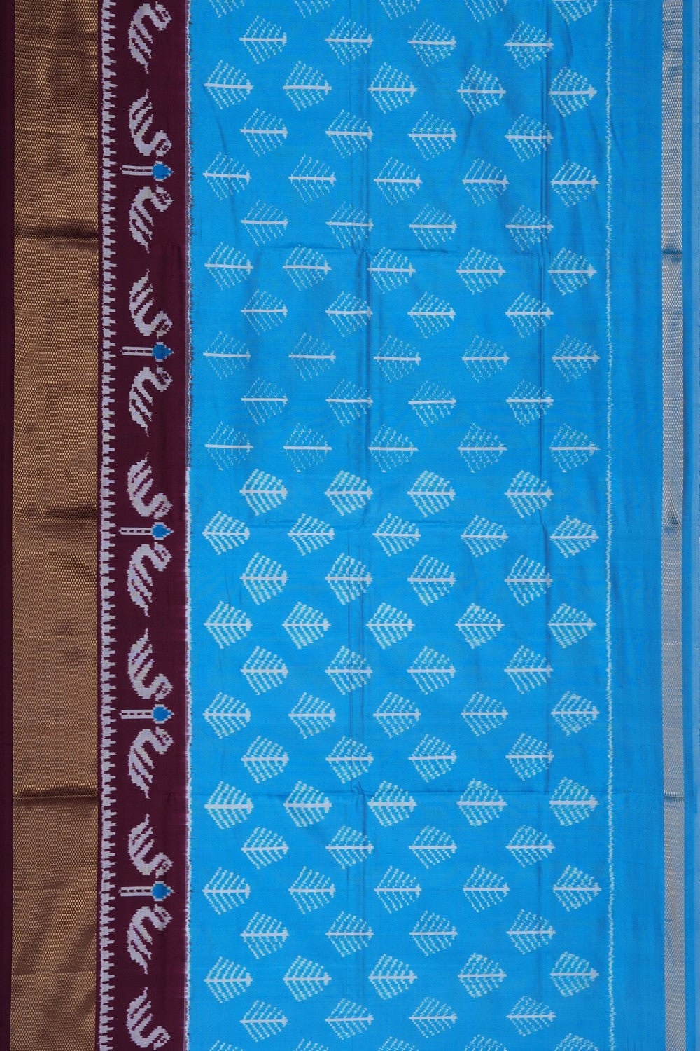 Image of Pochampally Ikat Pavada Unstitched Set