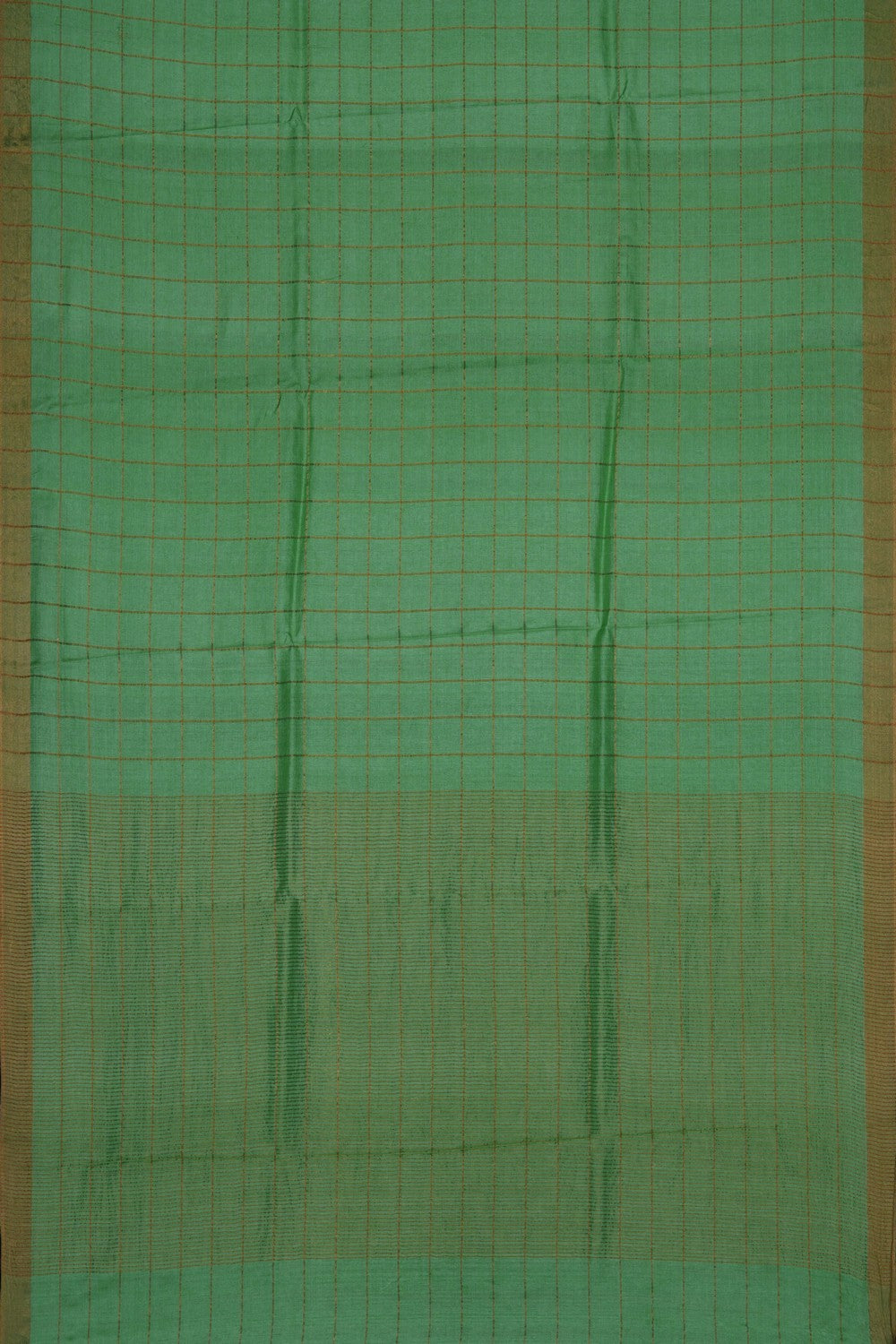Image of Green Desi Tussar Silk Saree