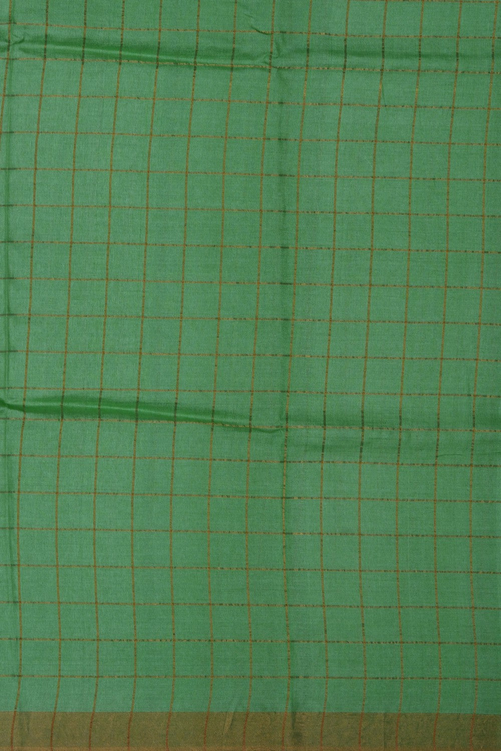 Image of Green Desi Tussar Silk Saree