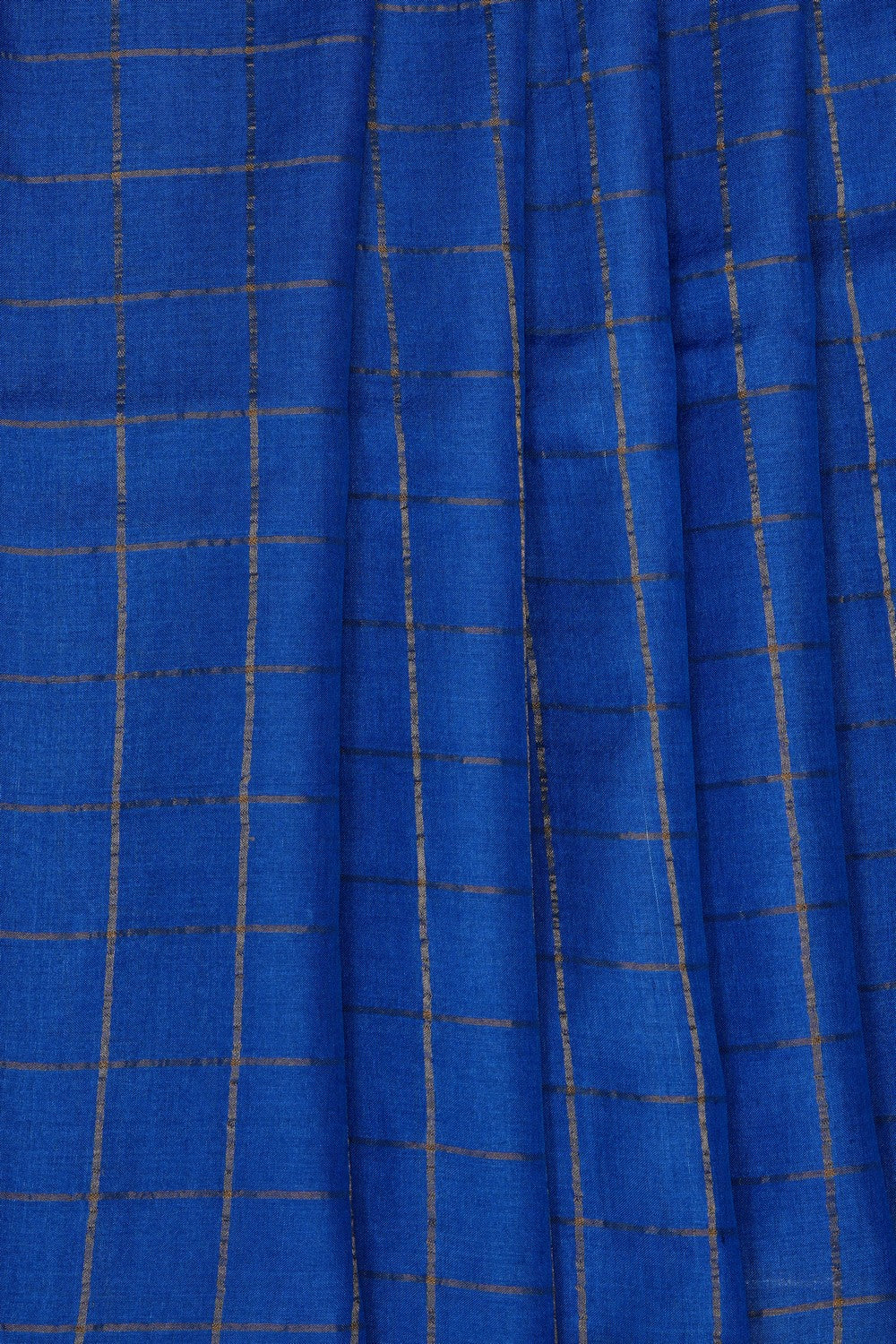 Image of Blue Desi Tussar Silk Saree