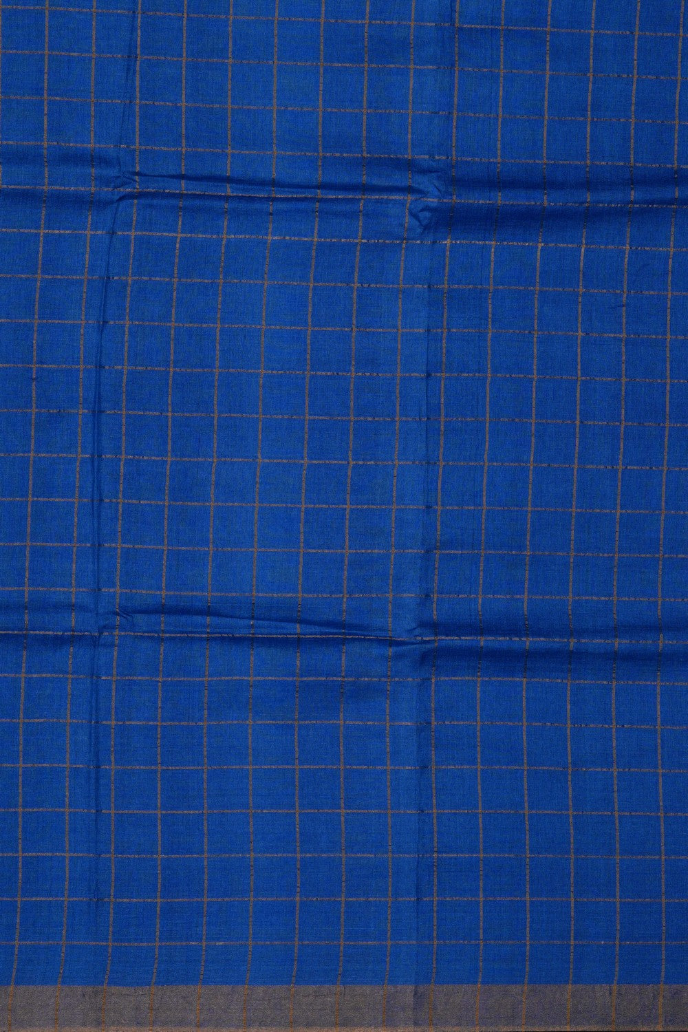 Image of Blue Desi Tussar Silk Saree