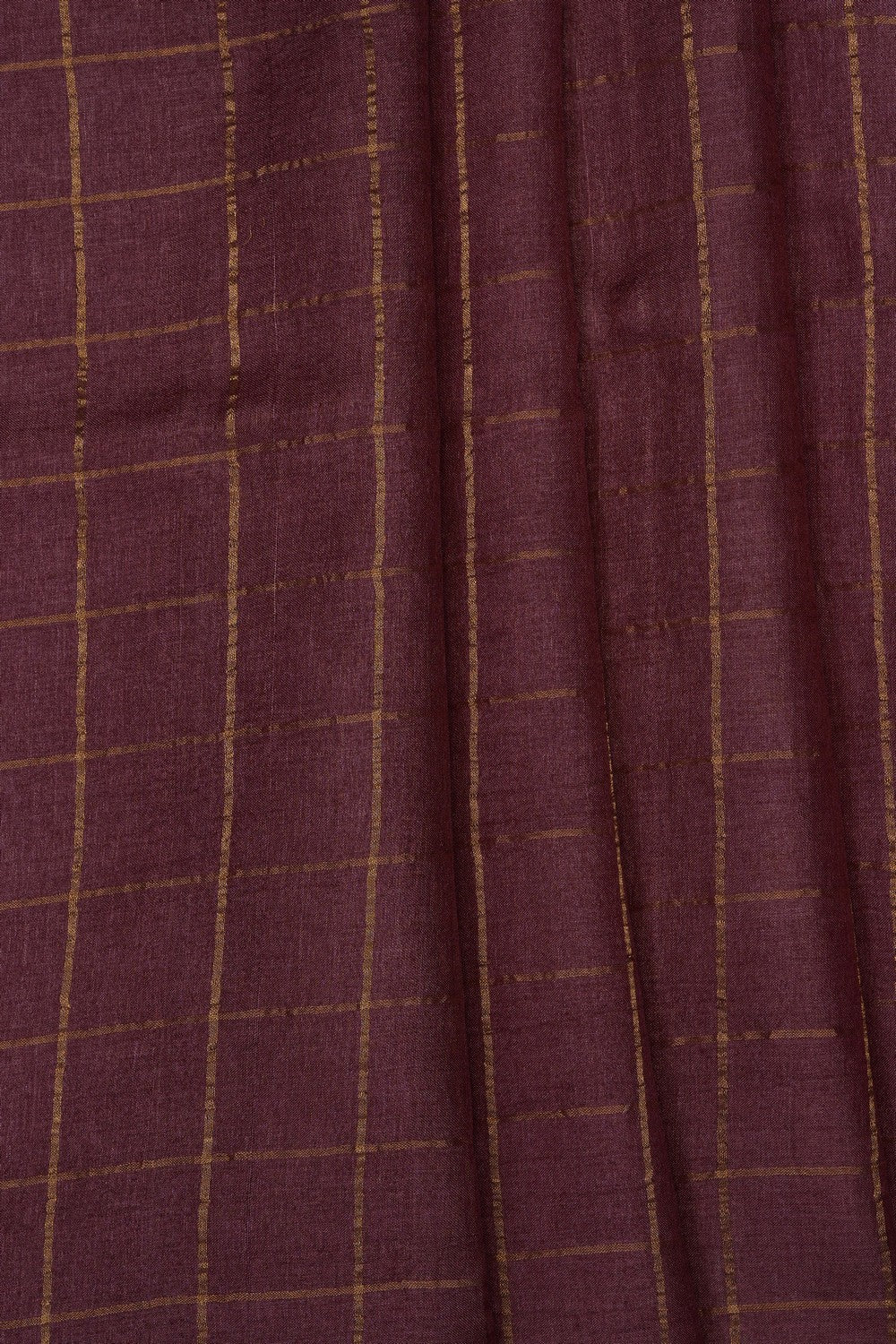 Image of Caramel Maroon Desi Tussar Silk Saree
