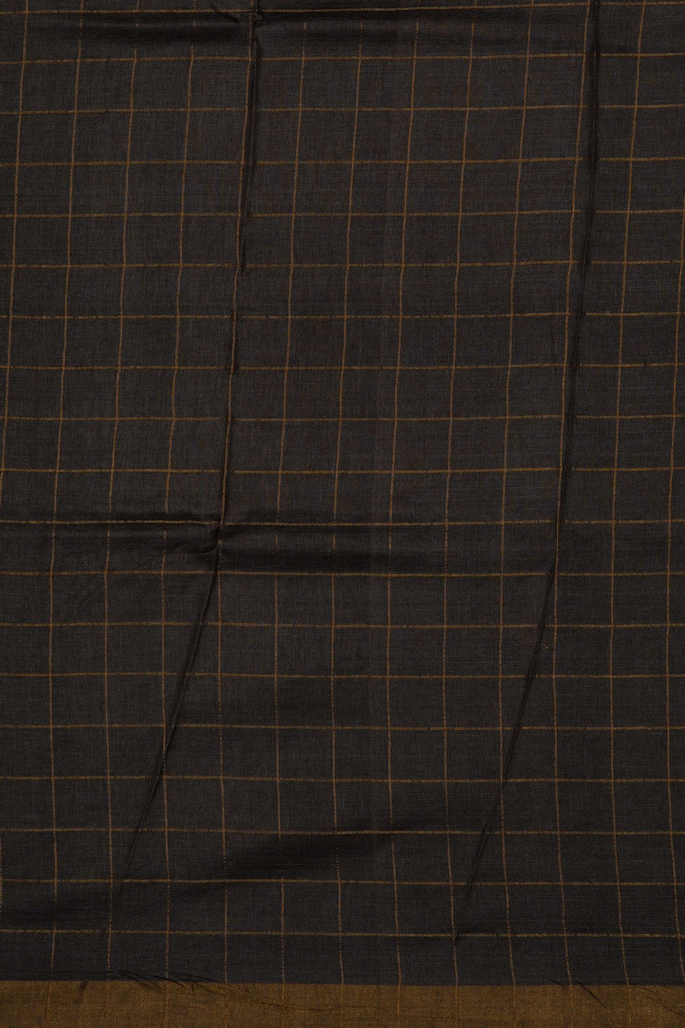 Image of Brown Desi Tussar Silk Saree