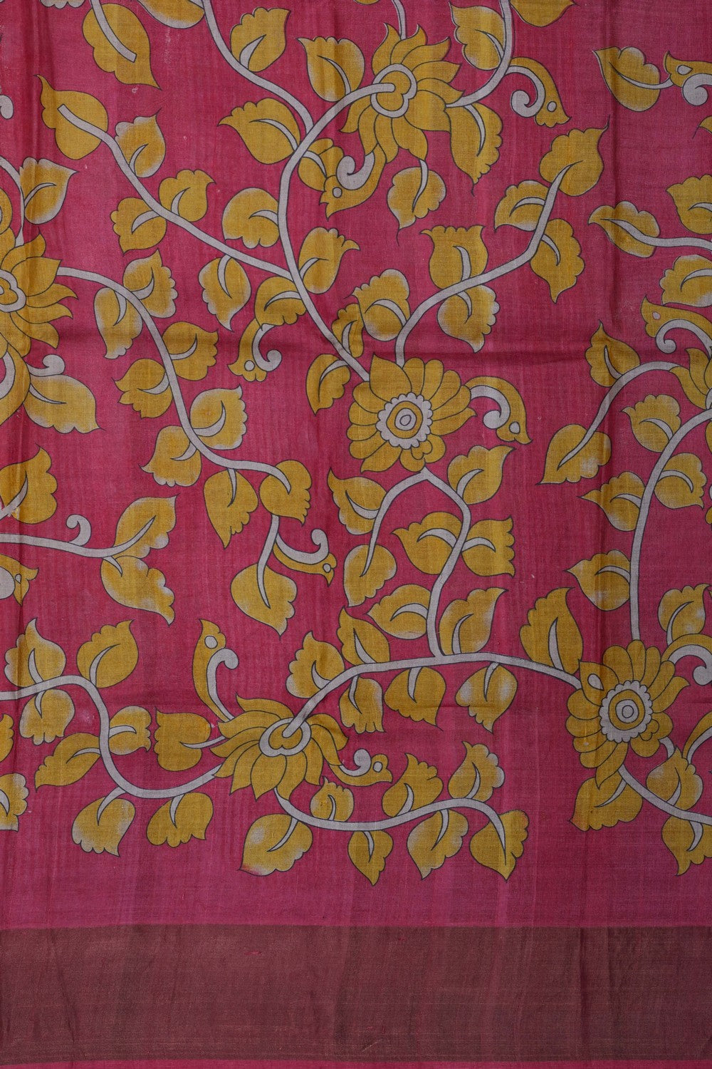 Image of Slate-Grey Desi Tussar Silk Saree