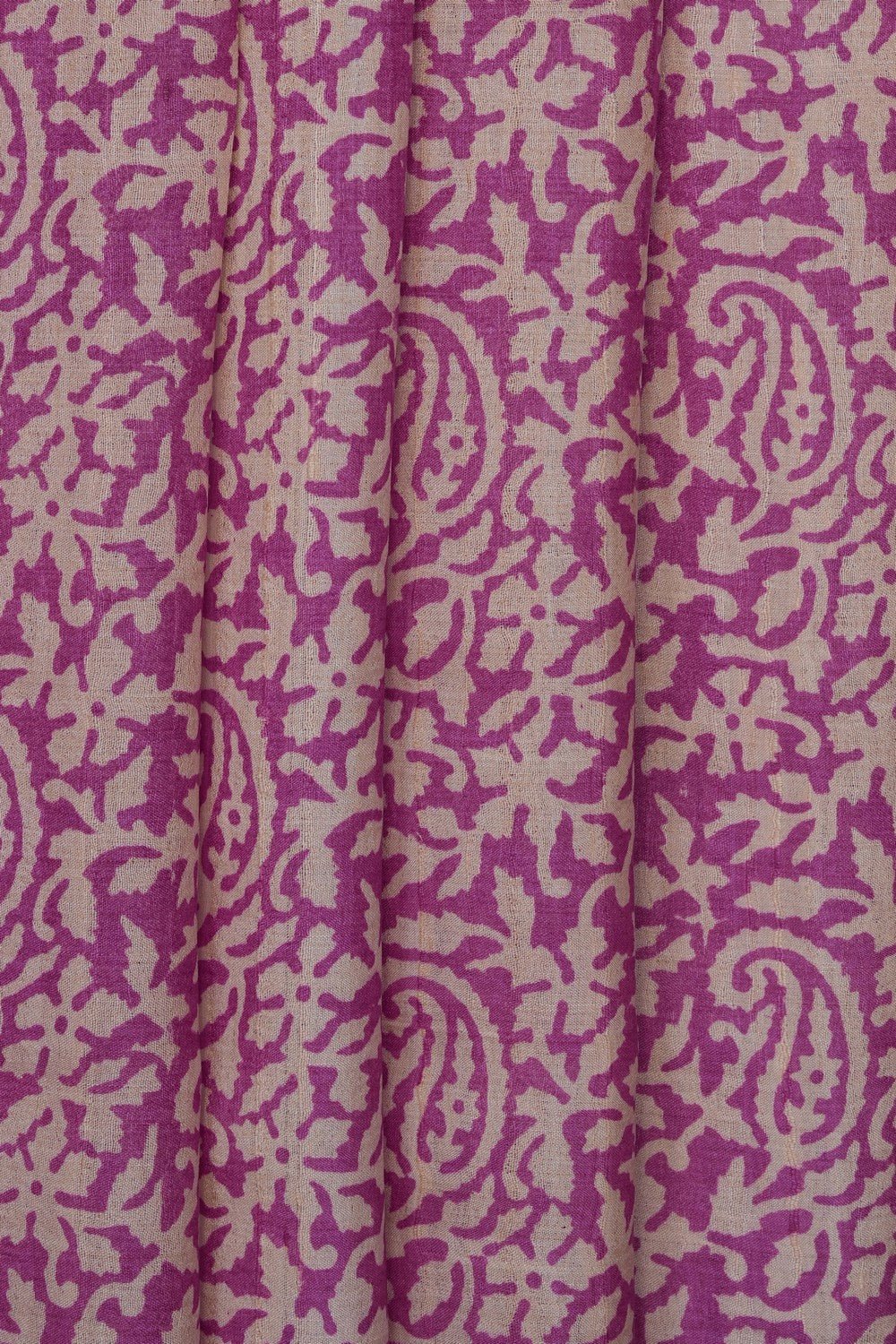 Image of Purple Desi Tussar Silk Saree