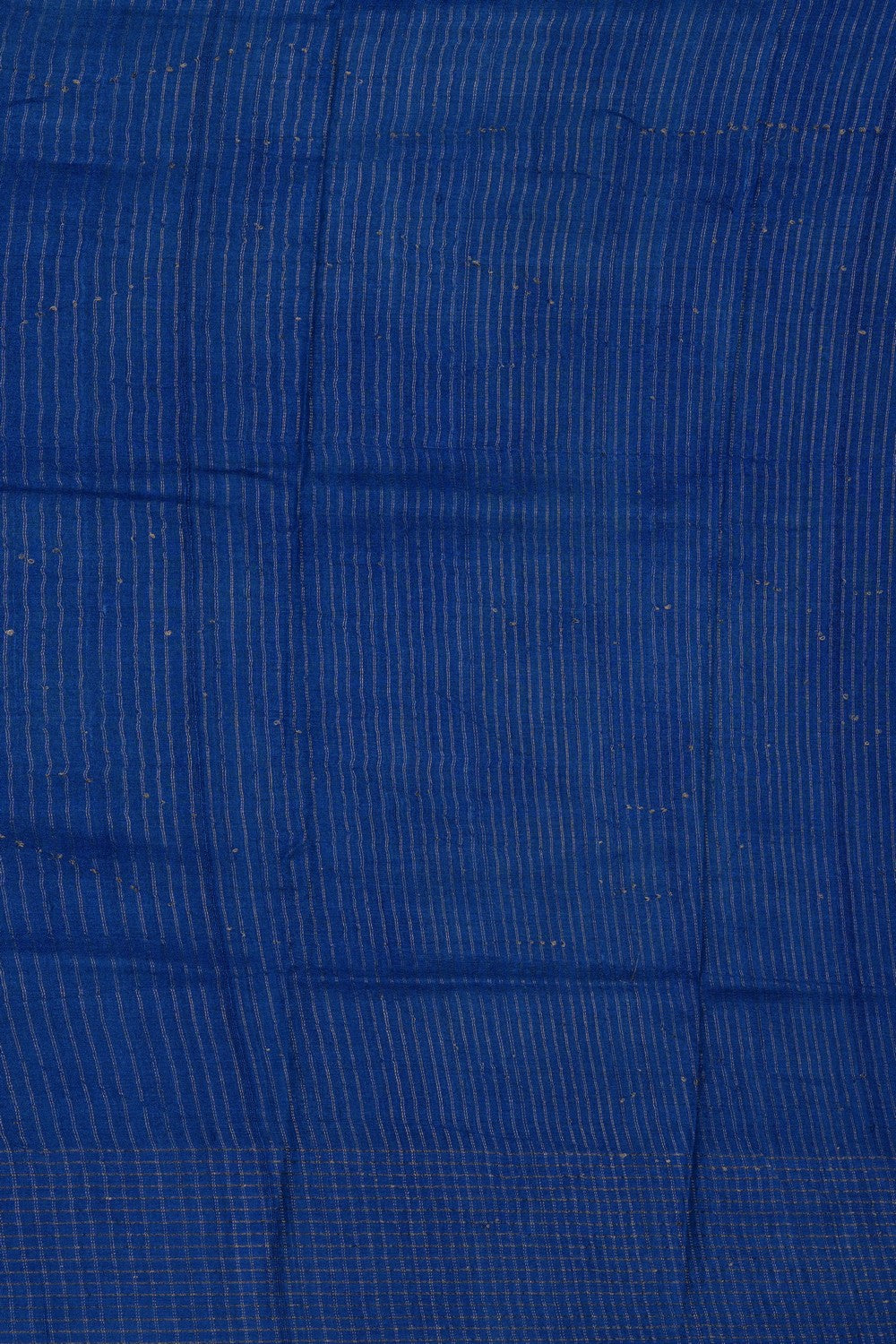 Image of Blue Desi Tussar Silk Saree