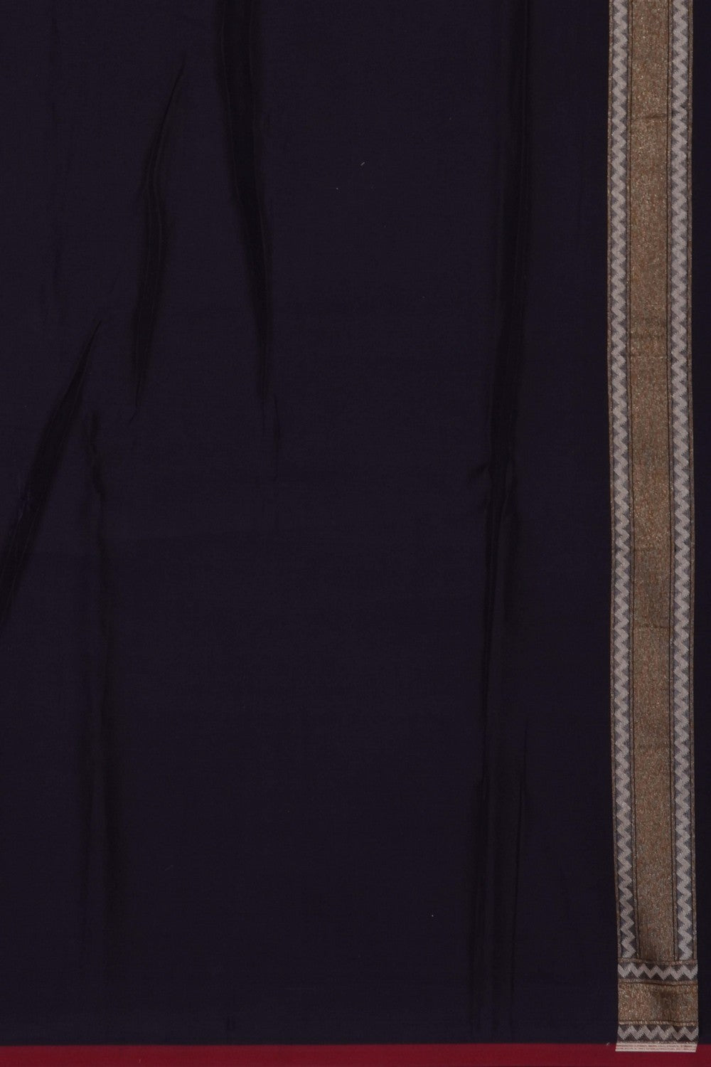 Image of Purple Banarasi Silk-Cotton Saree
