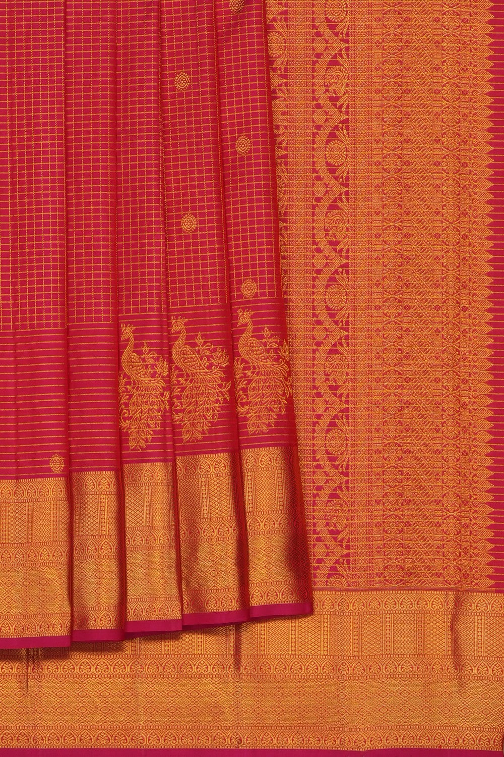 Image of Pink Kanchipattu Saree