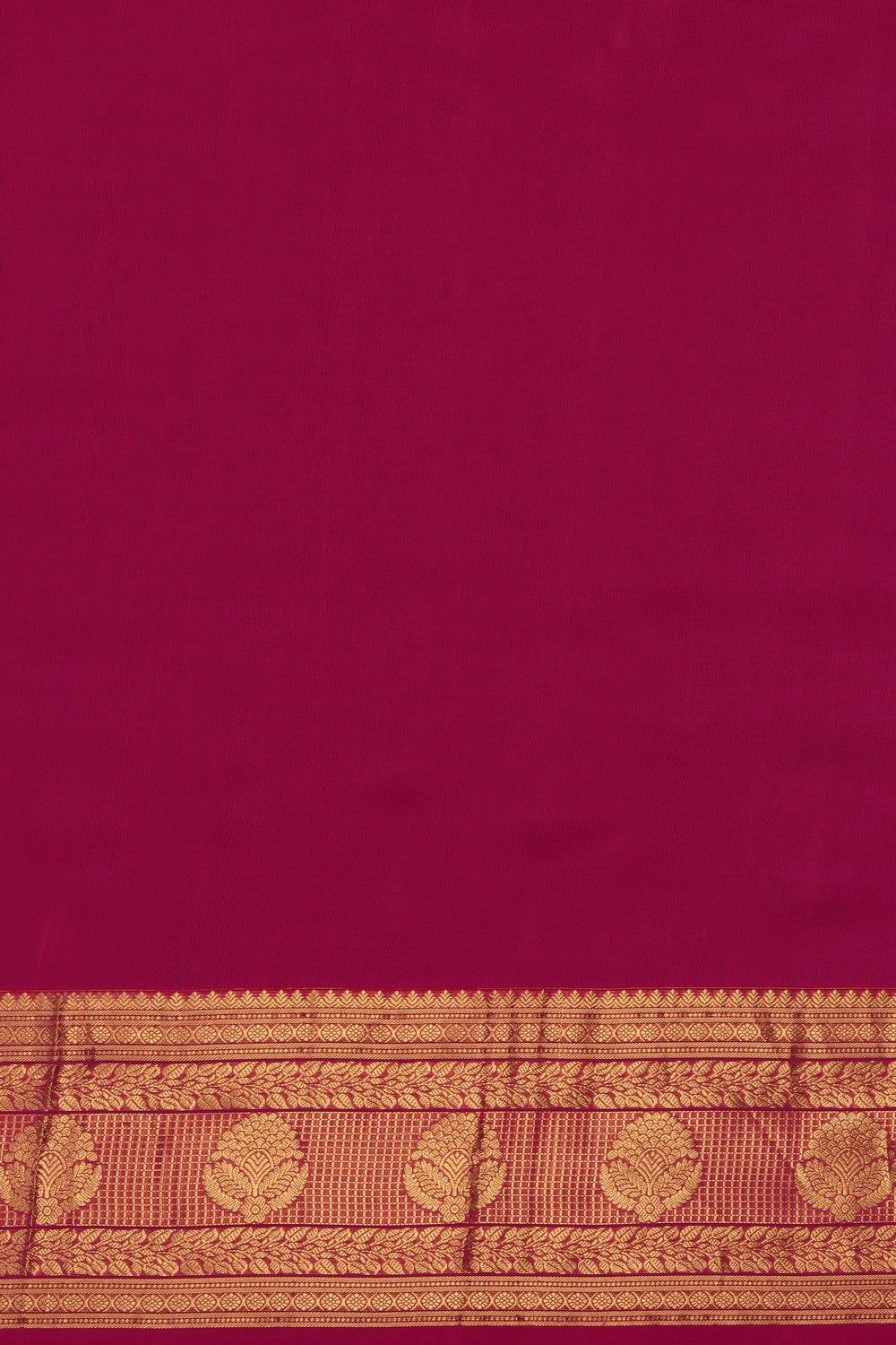 Image of Fuchsia-Pink South Silk Saree