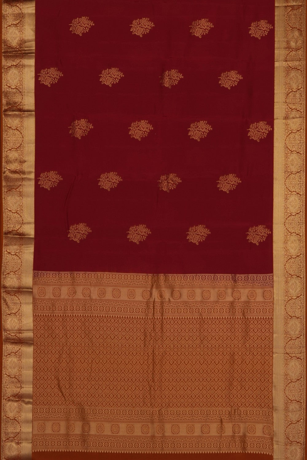 Image of Red Kanchipattu Saree