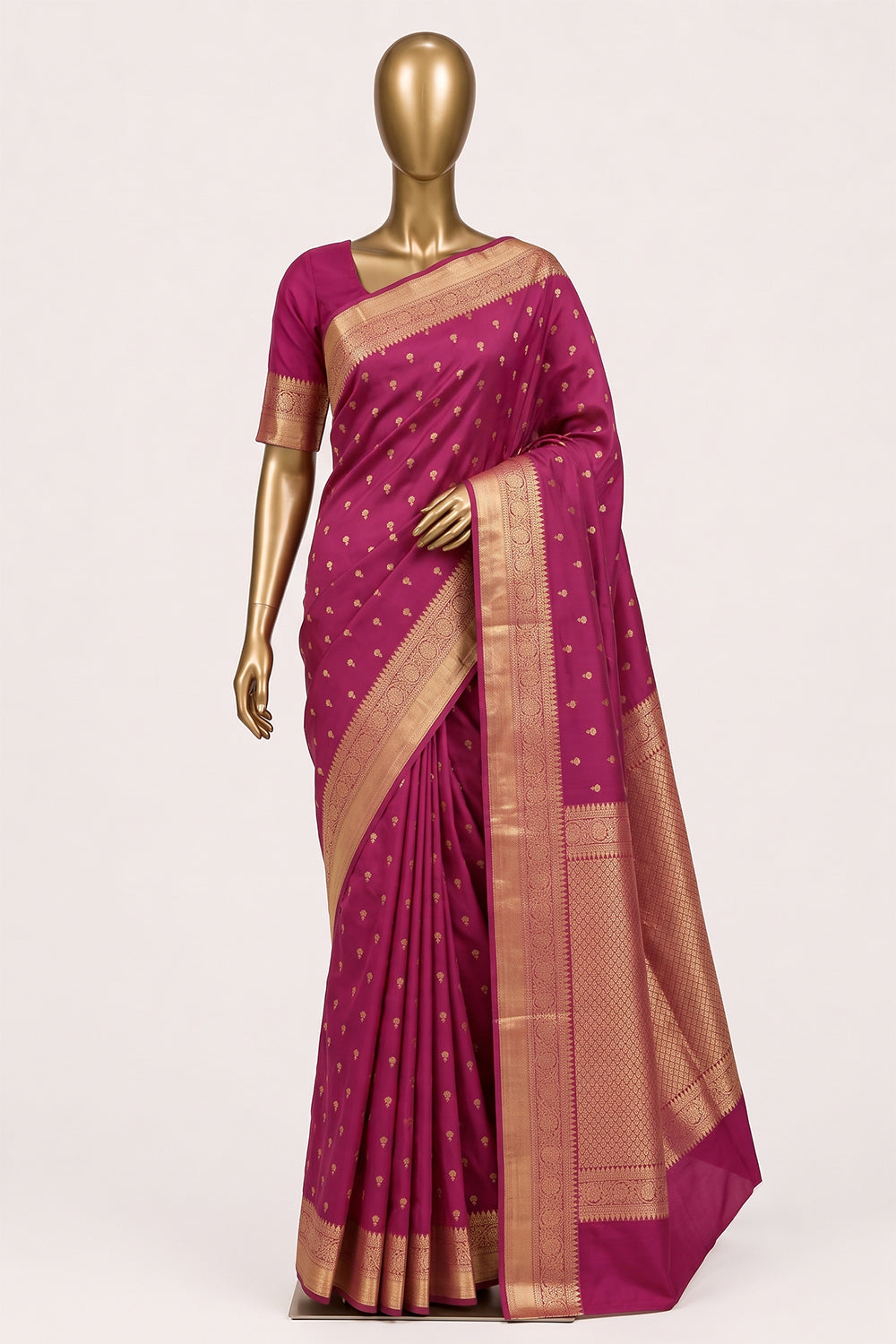 Image of Pink South Silk Saree
