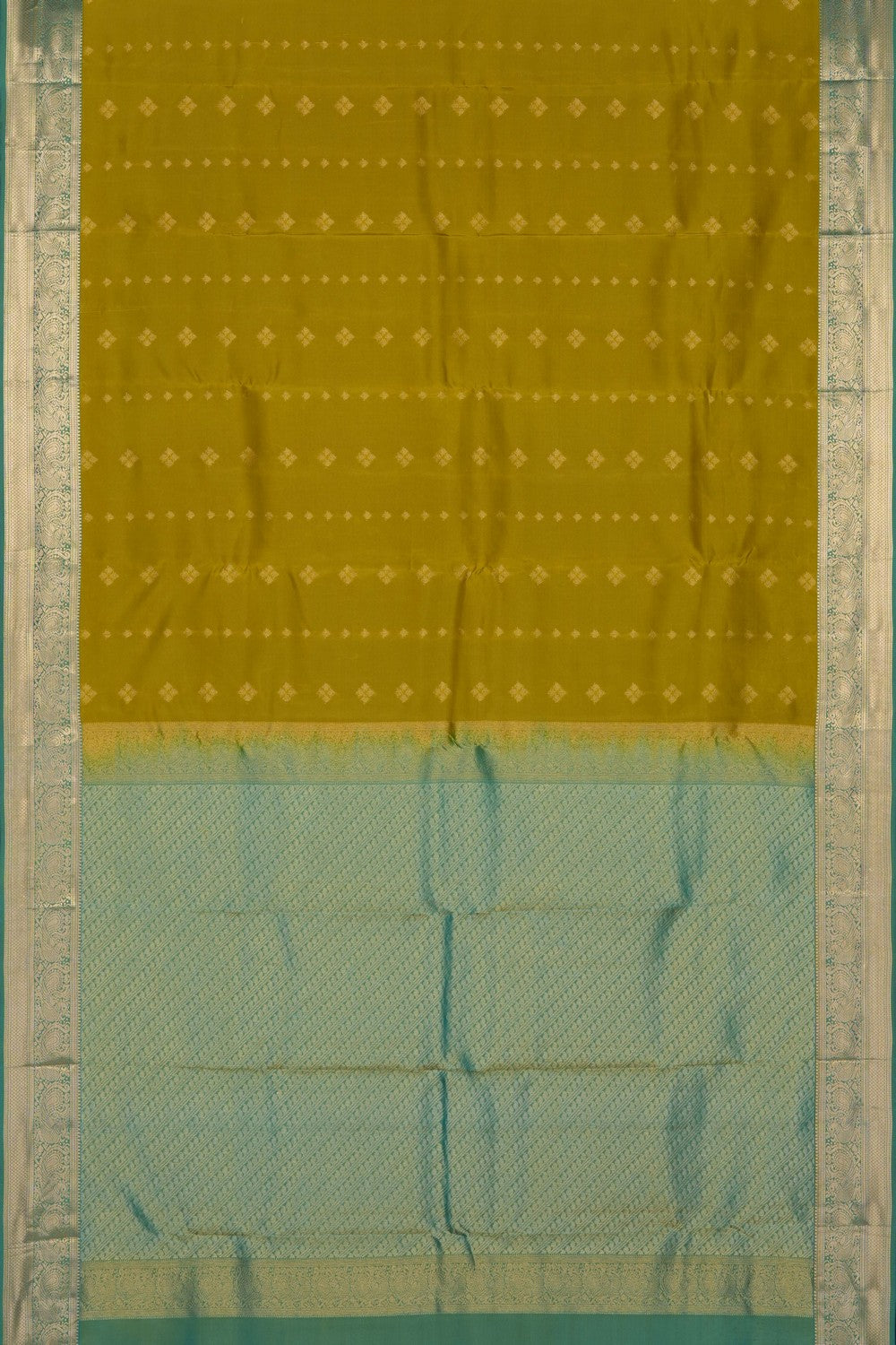 Image of Spring-Green South Silk Saree