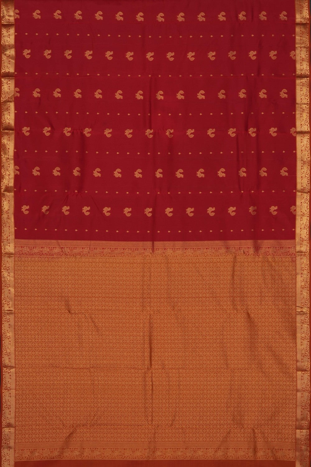 Image of Red South Silk Saree