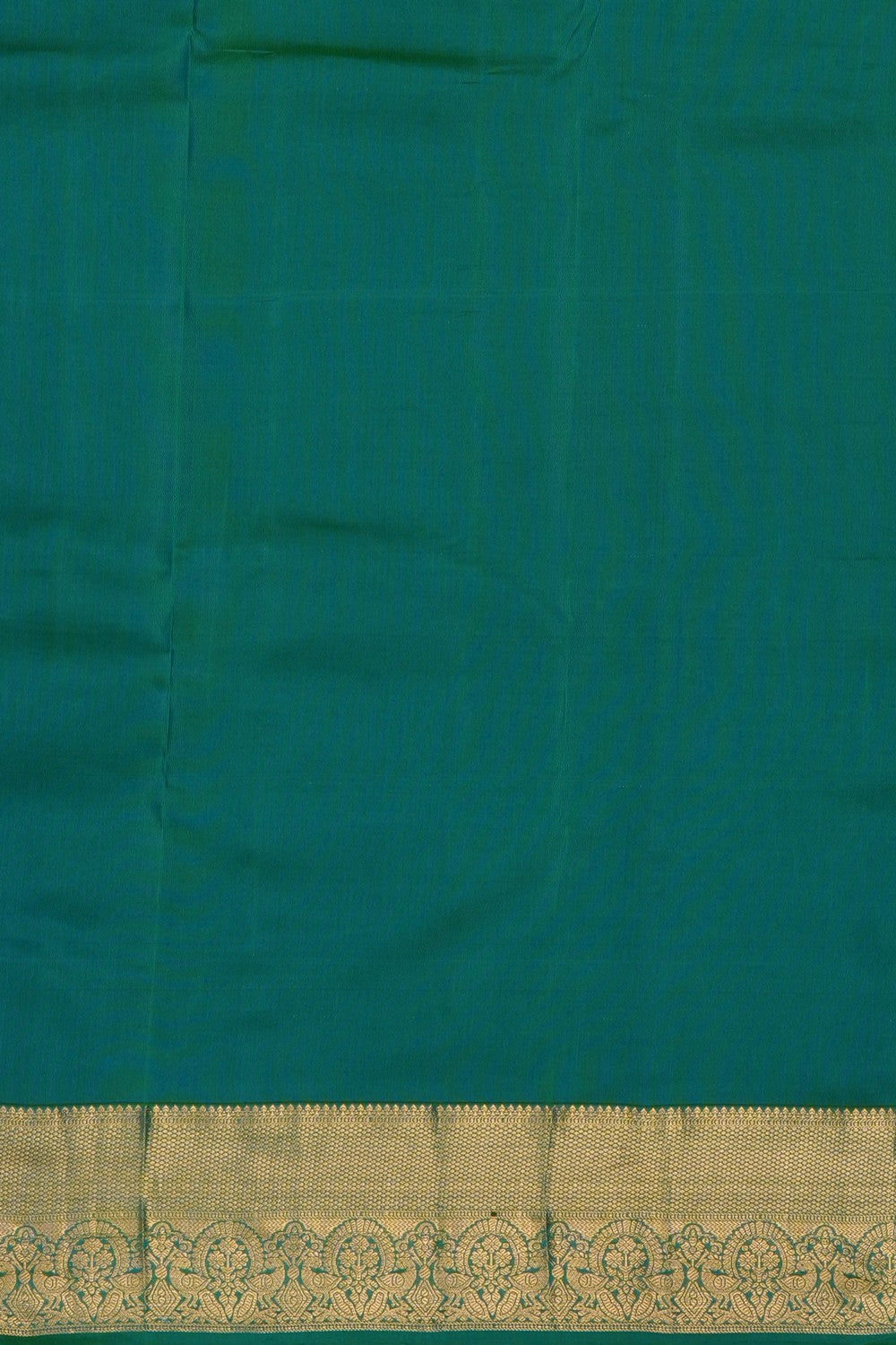 Image of Teal-Green South Silk Saree