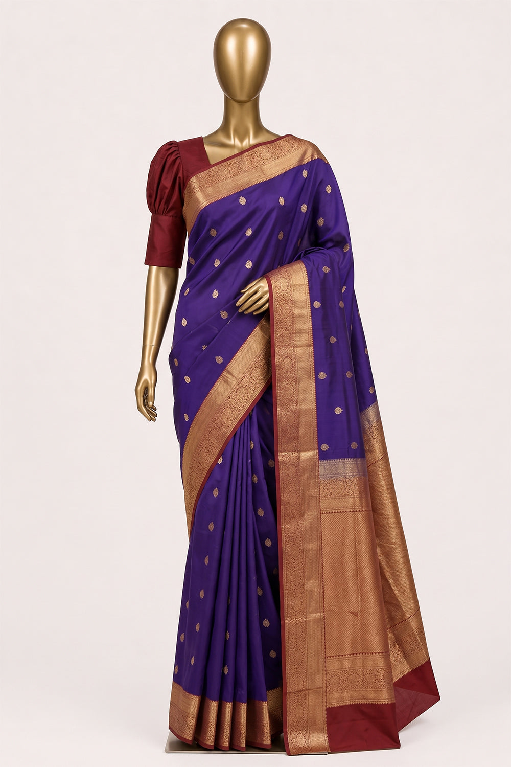 Image of Purple South Silk Saree