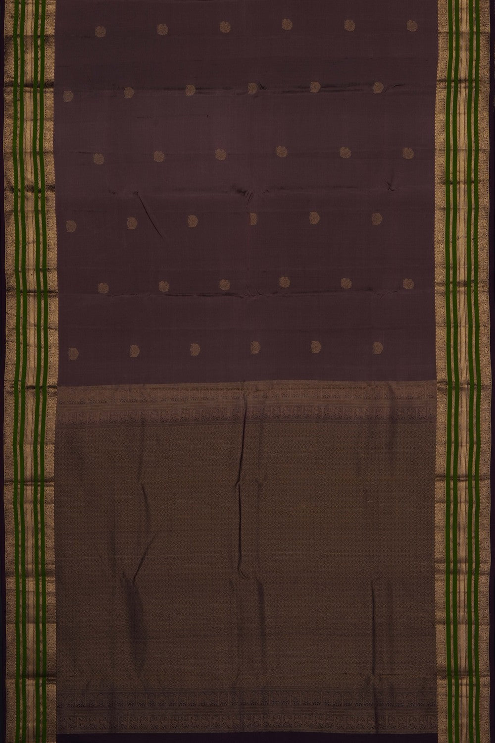 Image of Caramel Brown South Silk Saree