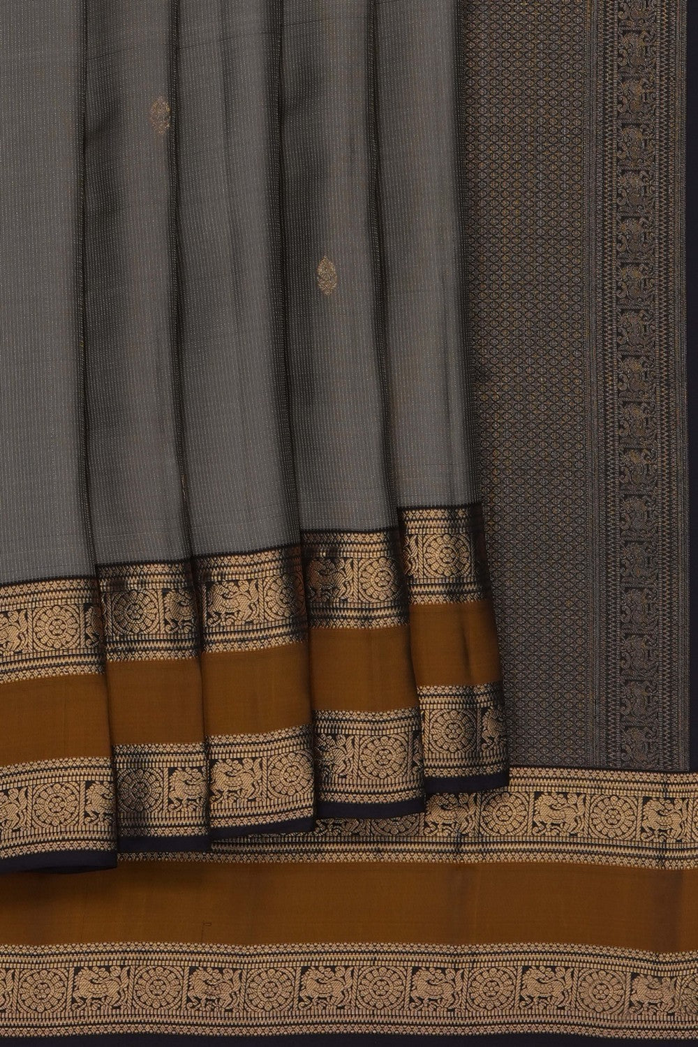 Image of Grey South Silk Saree