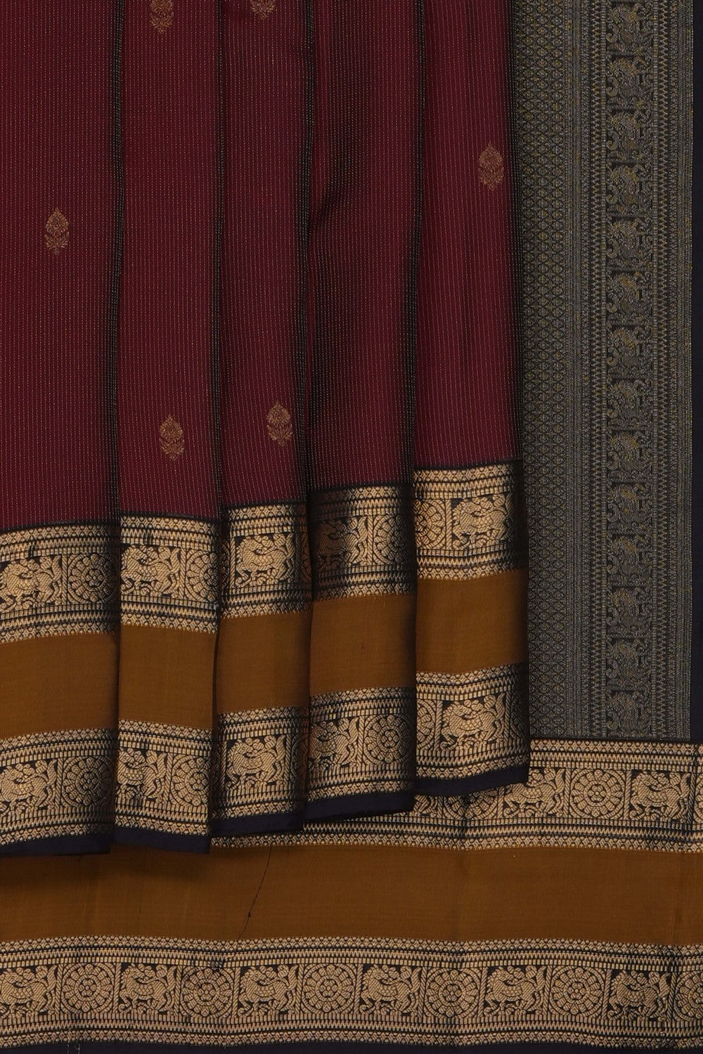 Image of Maroon South Silk Saree