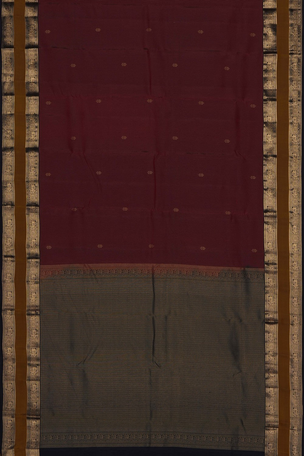 Image of Maroon South Silk Saree