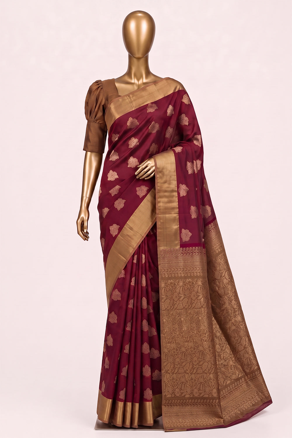 Image of Red South Silk Saree