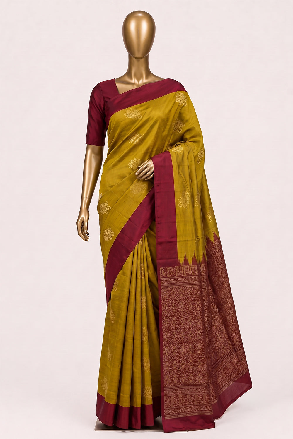 Image of Green South Silk Saree