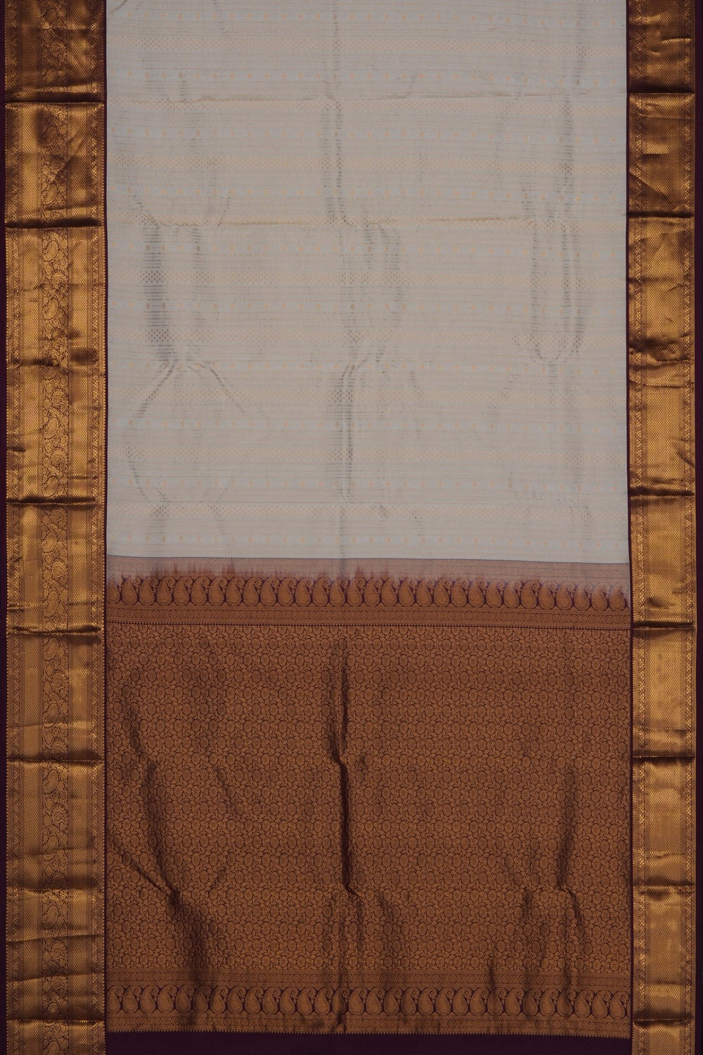 Image of Off-White South Silk Saree
