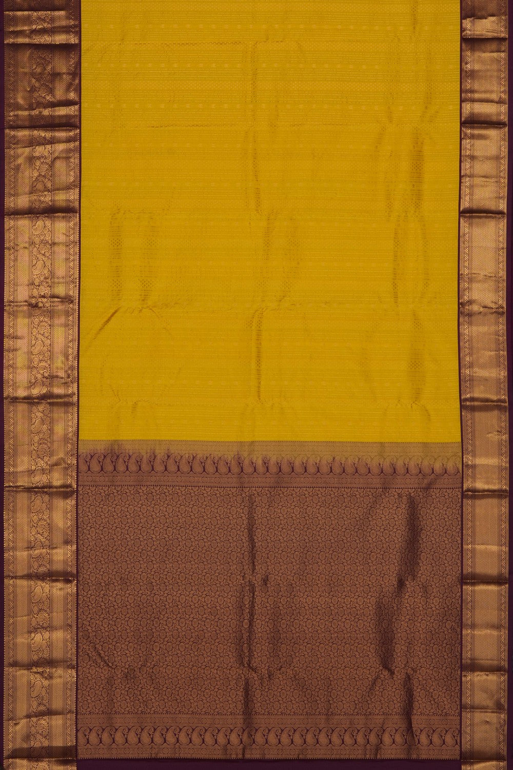 Image of Yellow South Silk Saree