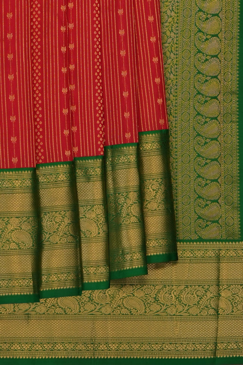 Image of Red South Silk Saree
