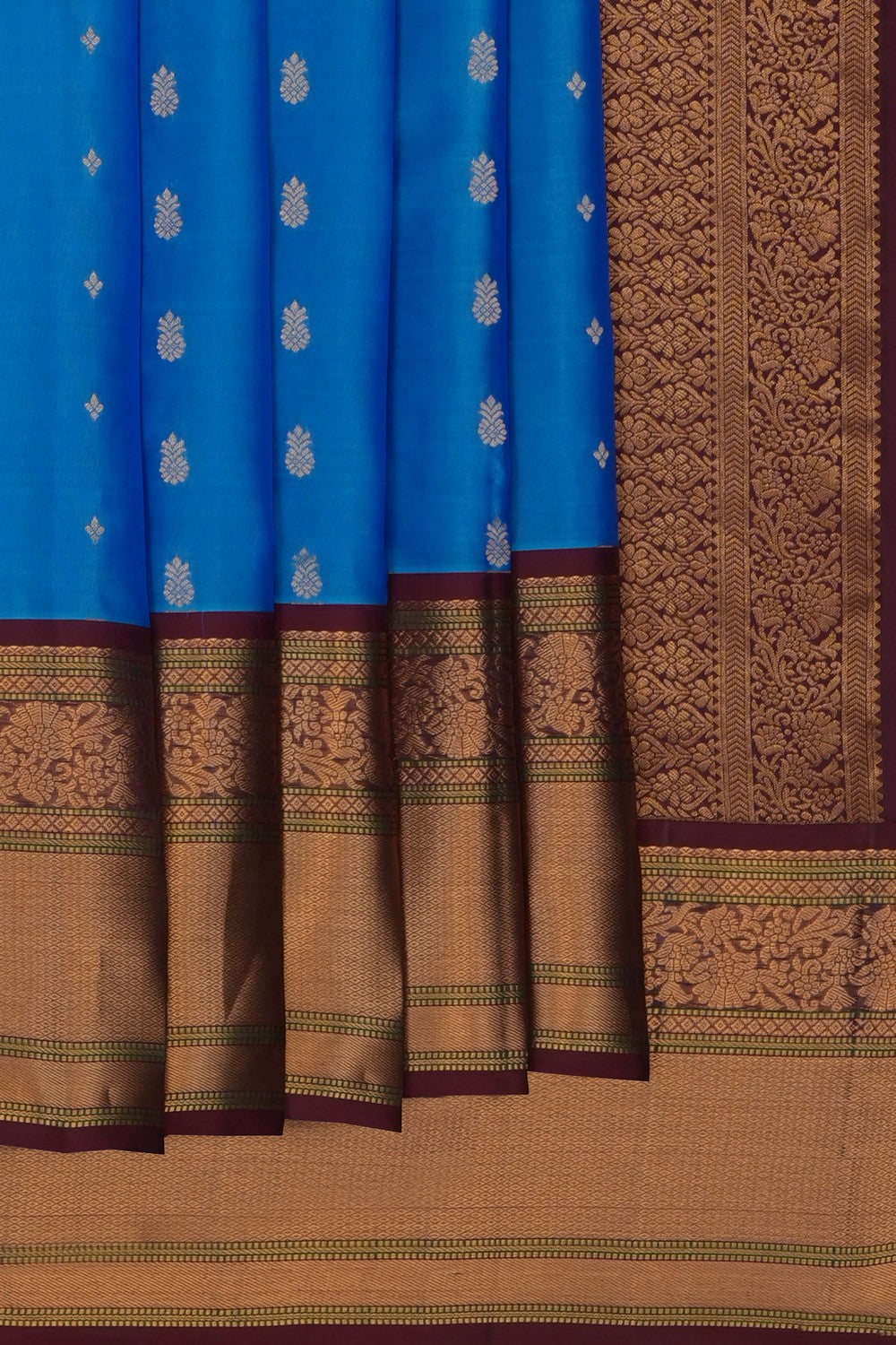 Image of Blue South Silk Saree
