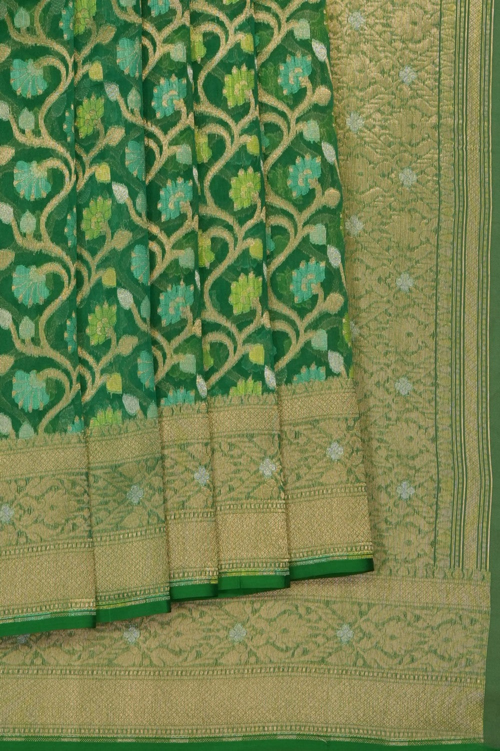 Image of Green Kora Saree