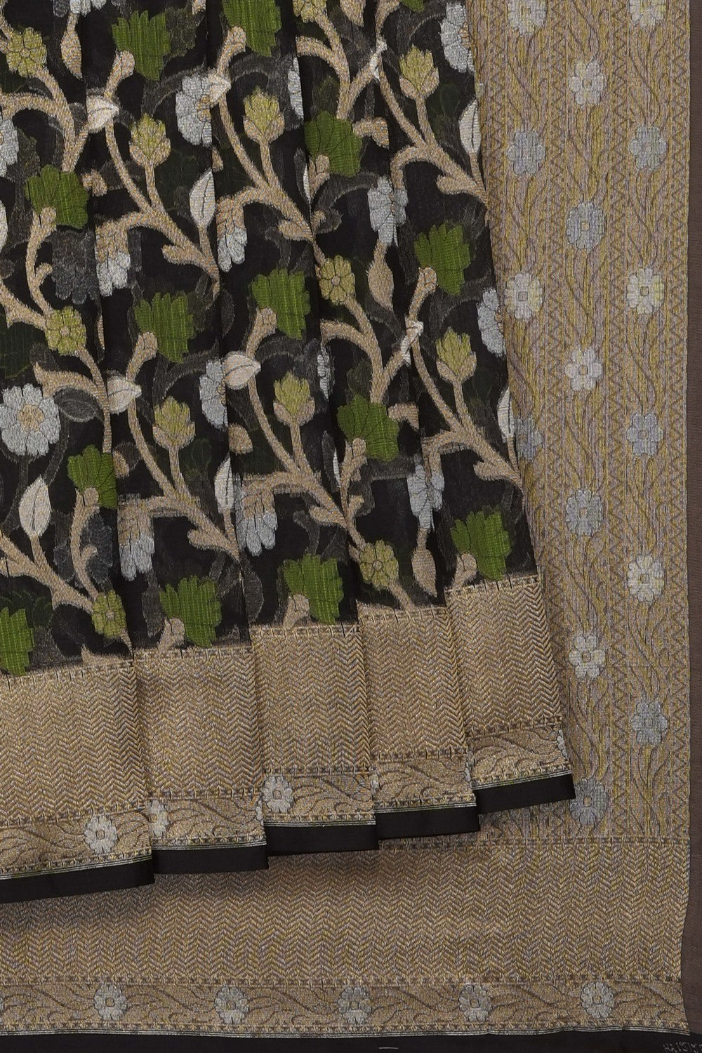 Image of Black Kora Saree