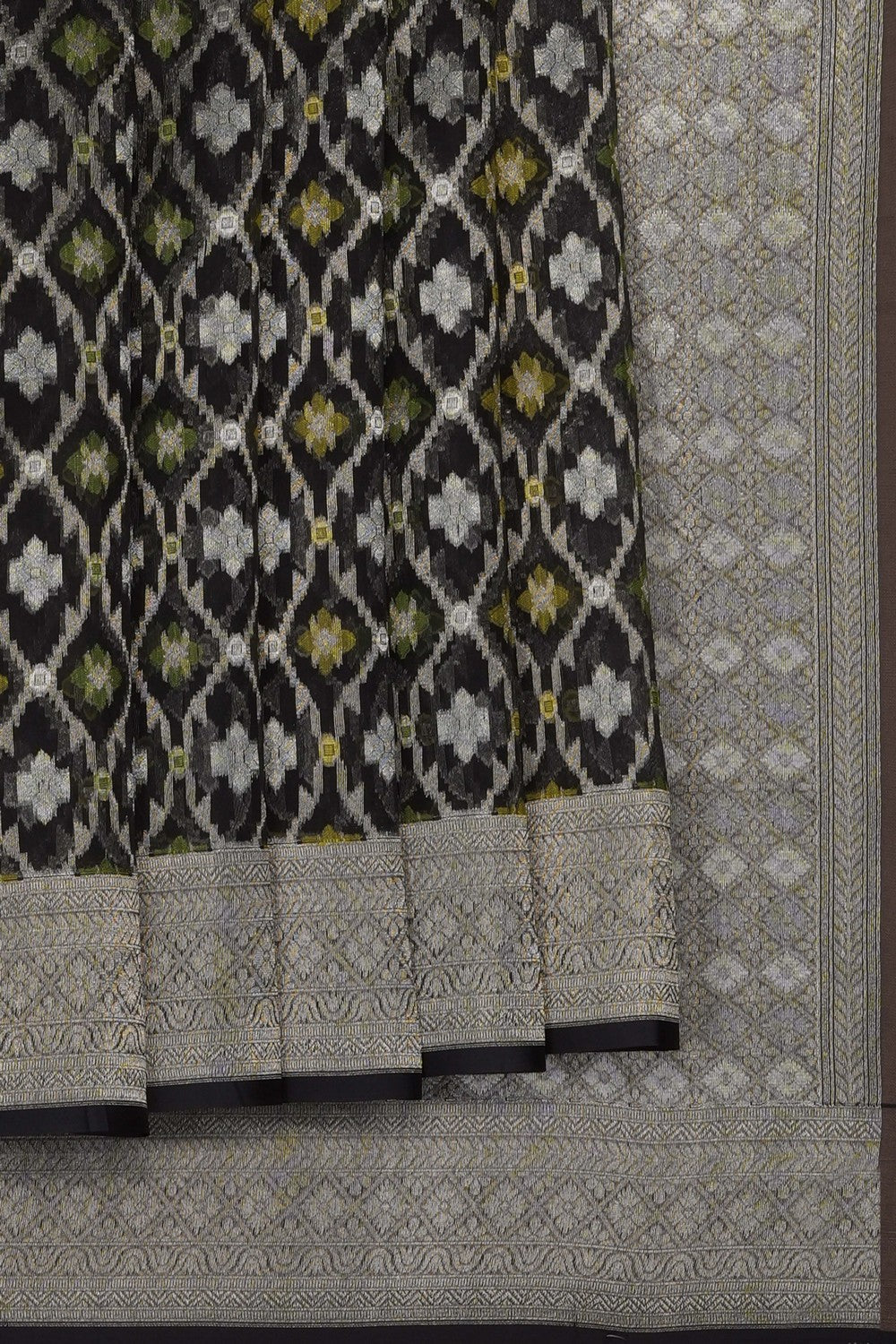 Image of Classy Black Kora Saree