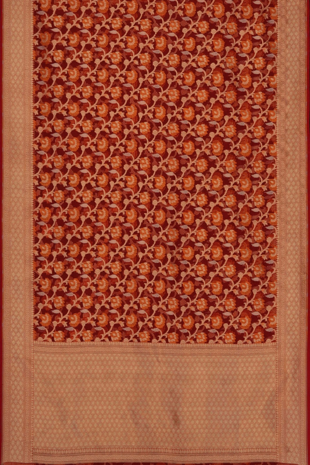 Image of Red Kora Saree