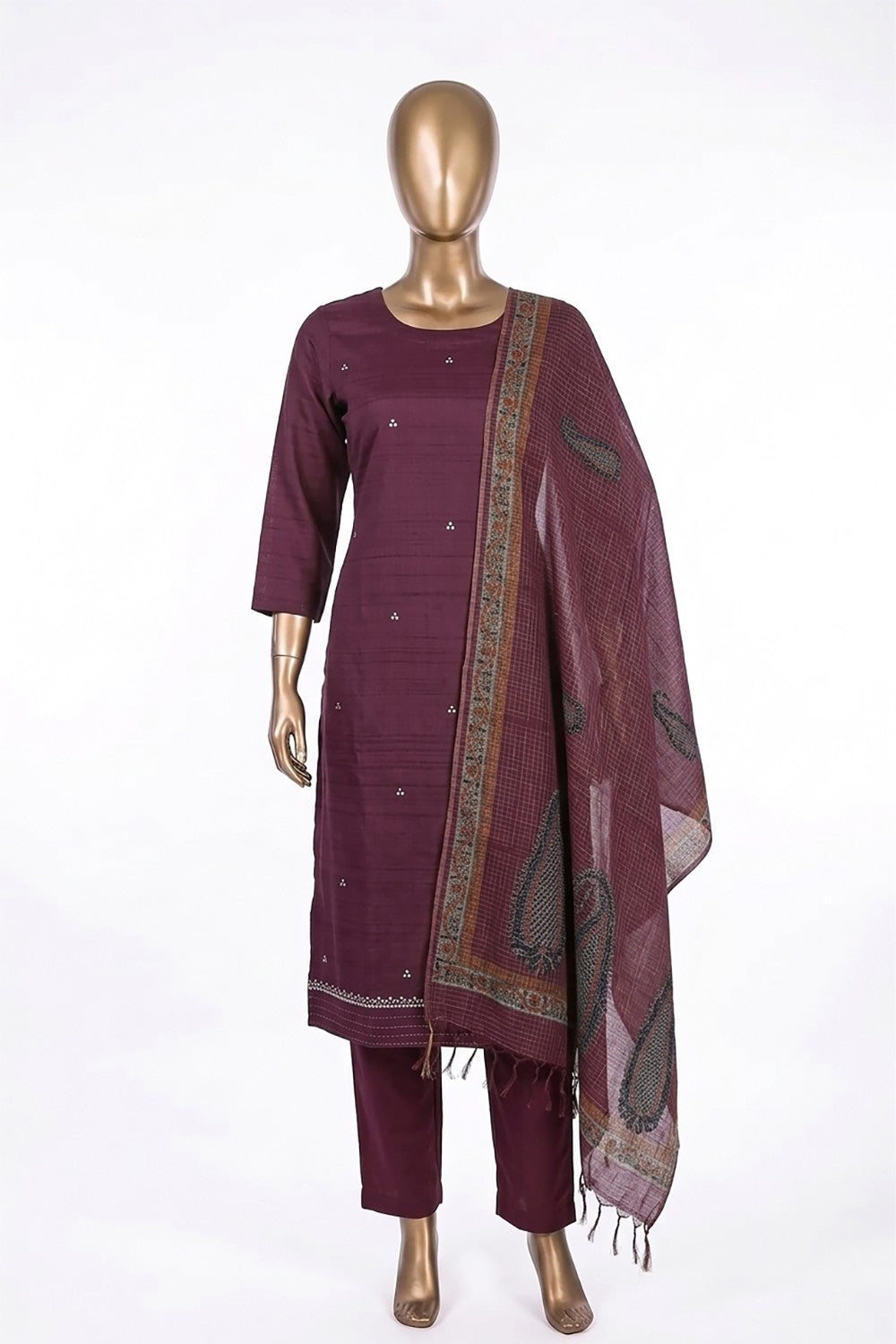 Image of Unstitched Suit Set Fabric (3 Pcs Set)