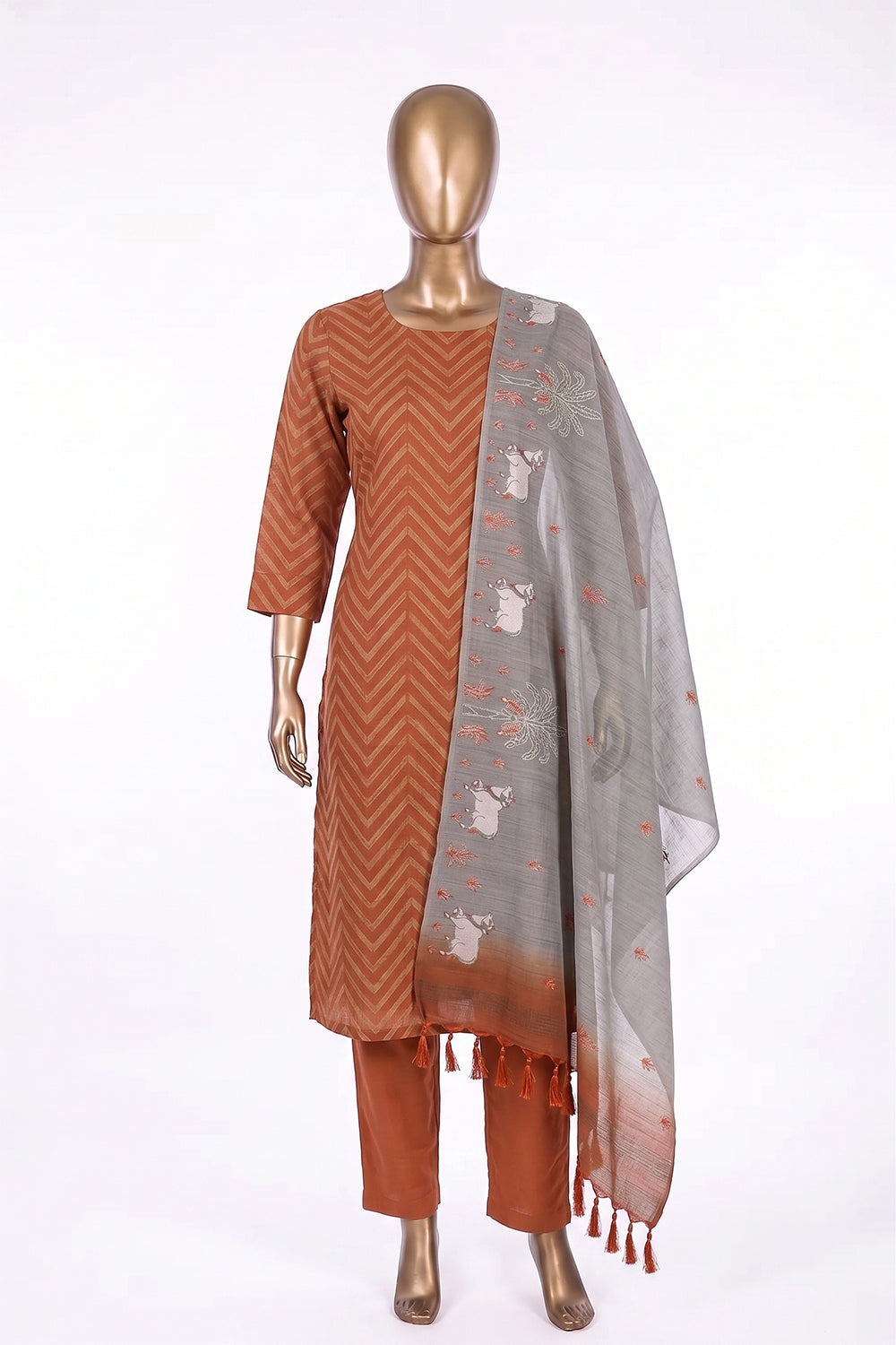 Image of Unstitched Suit Set Fabric (3 Pcs Set)