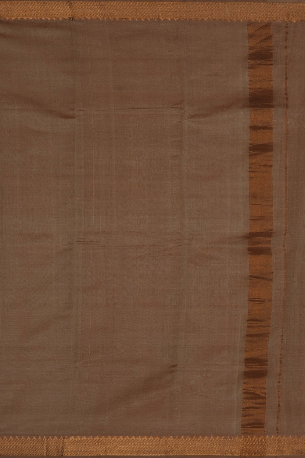 Image of Mangalgiri Silk Beige Dhoti With Kanduva (8 X 4)