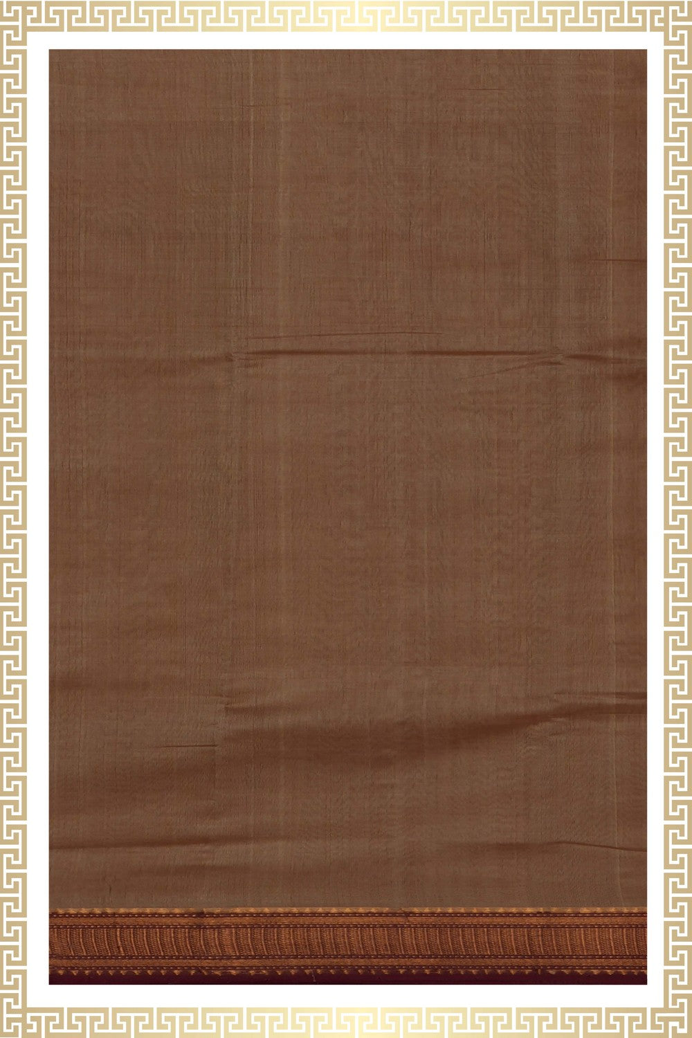 Image of Mangalgiri Silk Beige Dhoti With Kanduva (8 X 4)