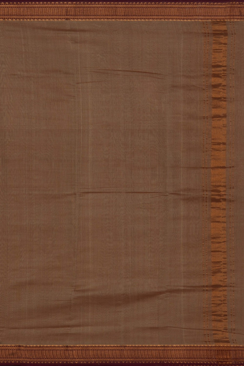 Image of Mangalgiri Silk Beige Dhoti With Kanduva (8 X 4)