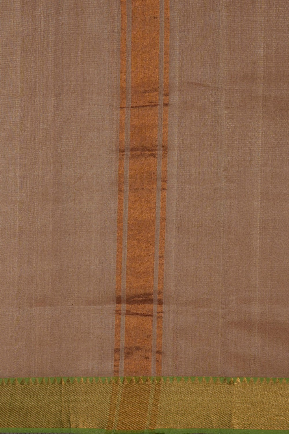 Image of Mangalgiri Silk Beige Dhoti With Kanduva (8 X 4)