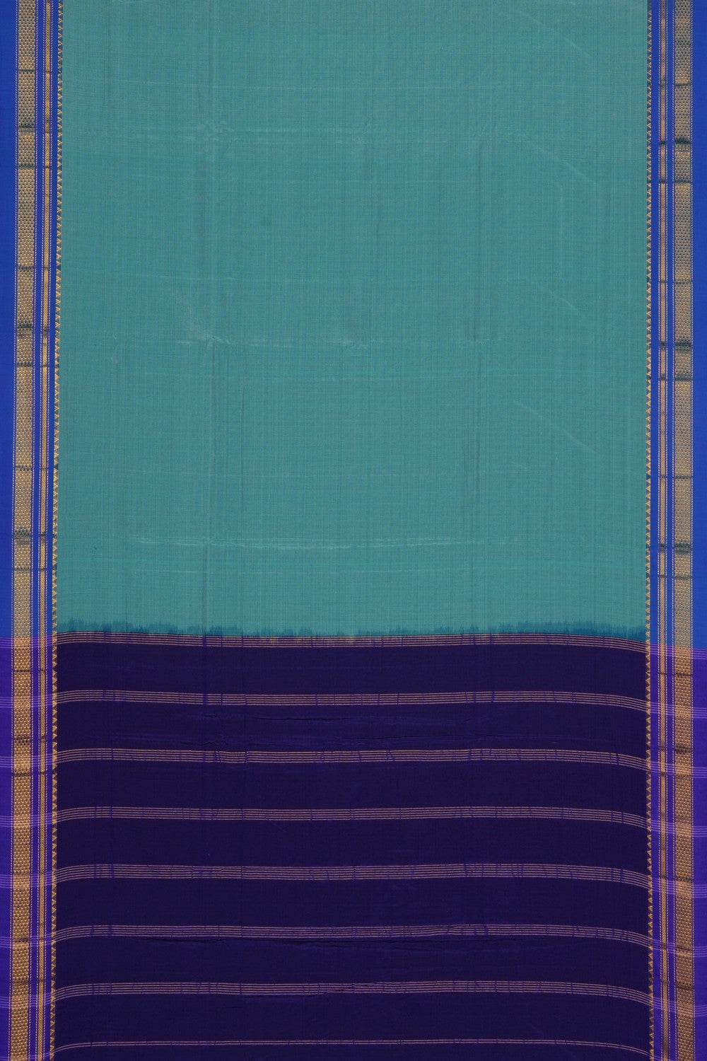 Image of Sea Green Narayanpet Silk Cotton Saree