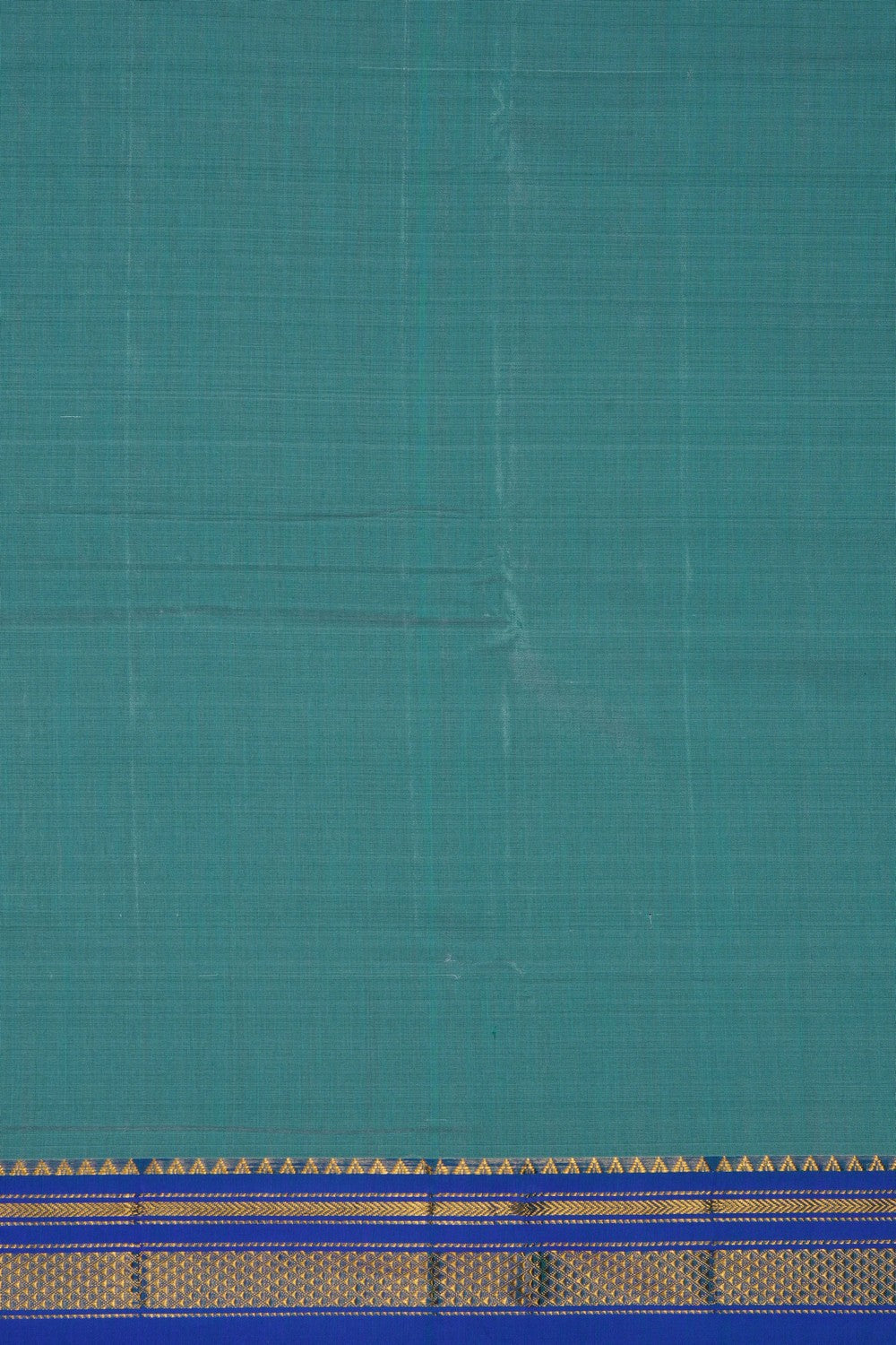 Image of Sea Green Narayanpet Silk Cotton Saree