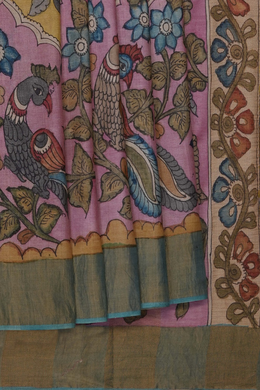 Image of Kalamkari Painting Saree