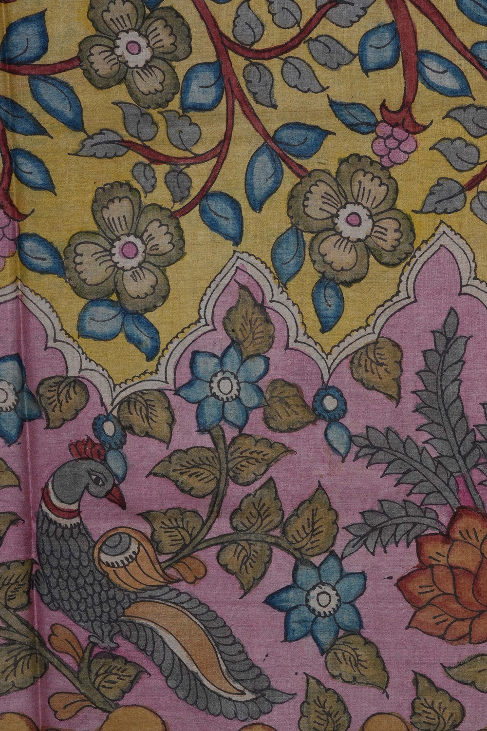Image of Kalamkari Painting Saree