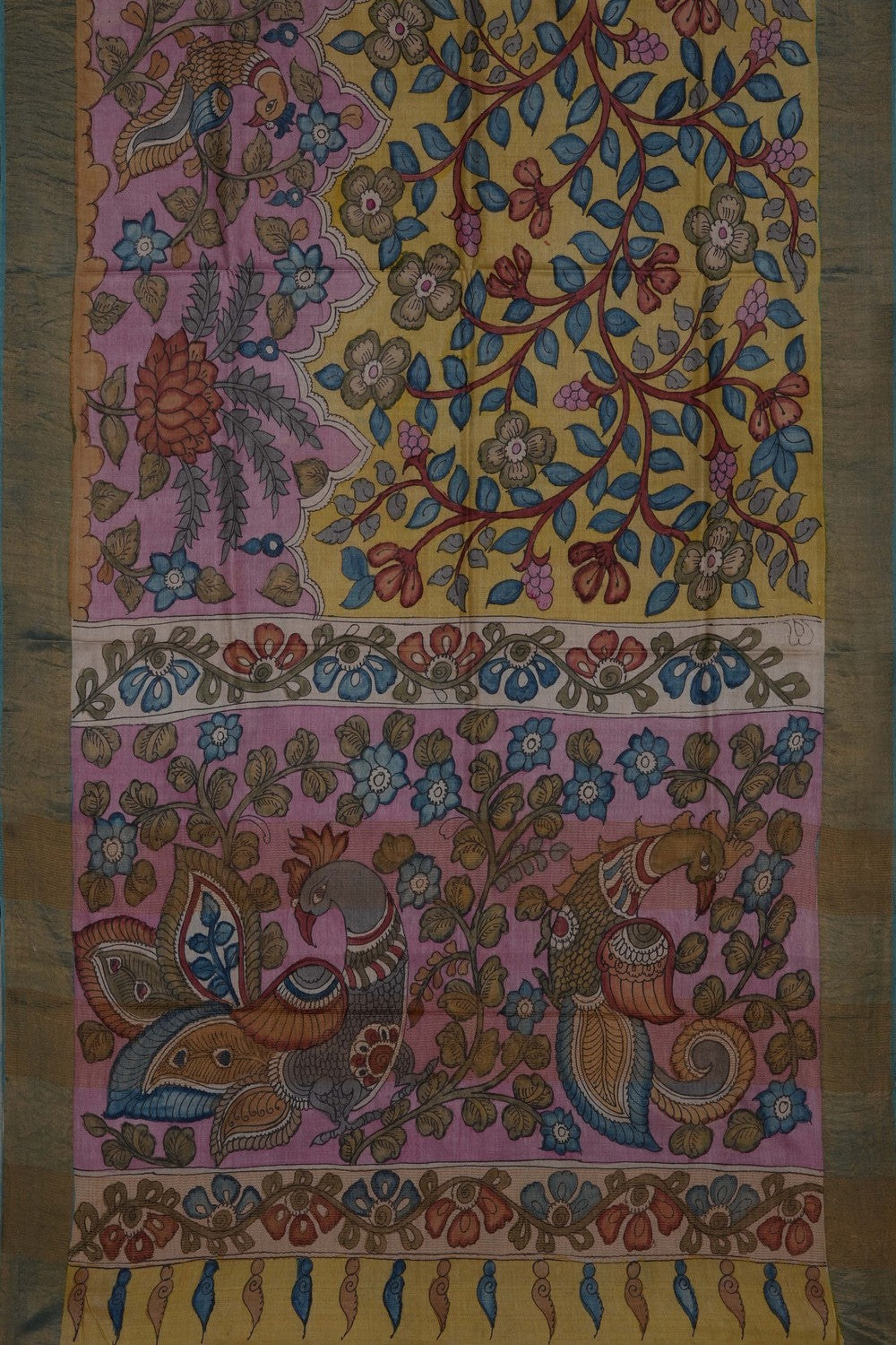 Image of Kalamkari Painting Saree