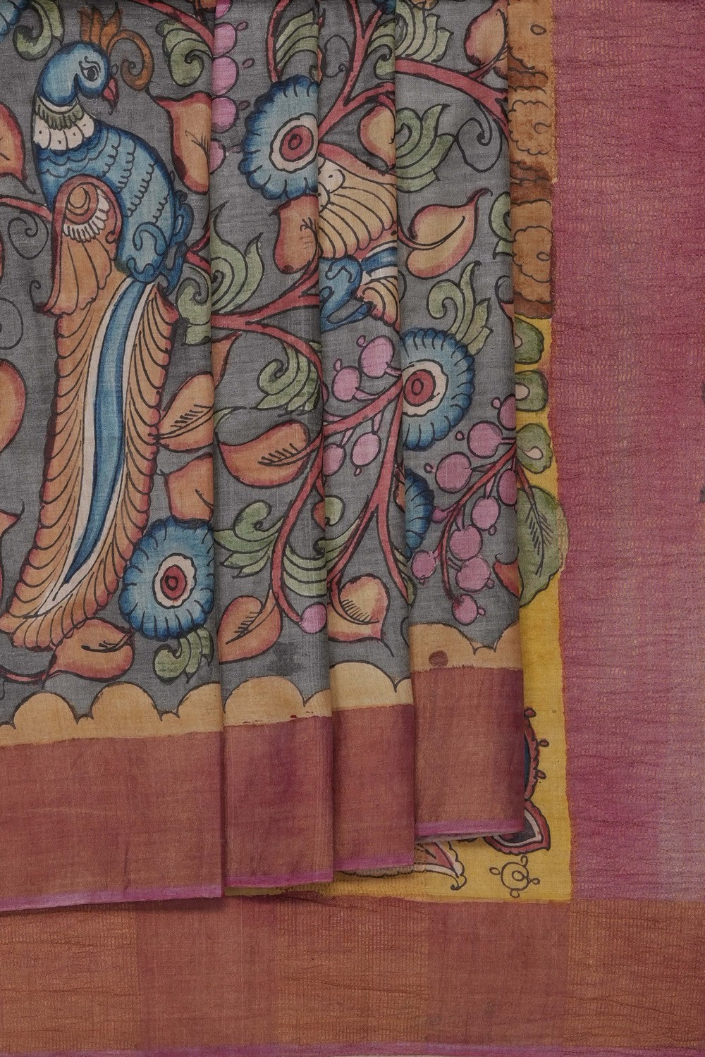 Image of Kalamkari Painting Saree