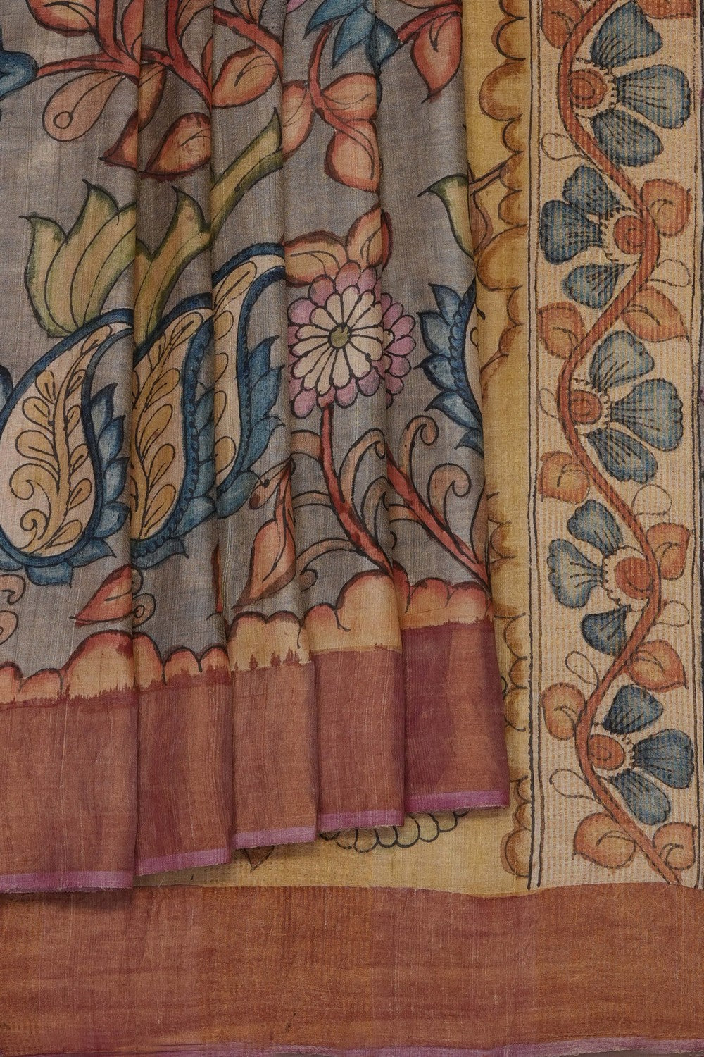 Image of Kalamkari Painting Saree