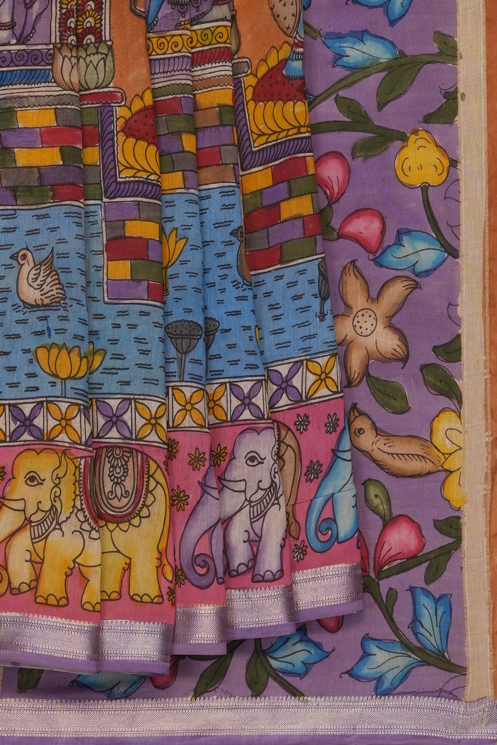 Image of Kalamkari Painting Saree