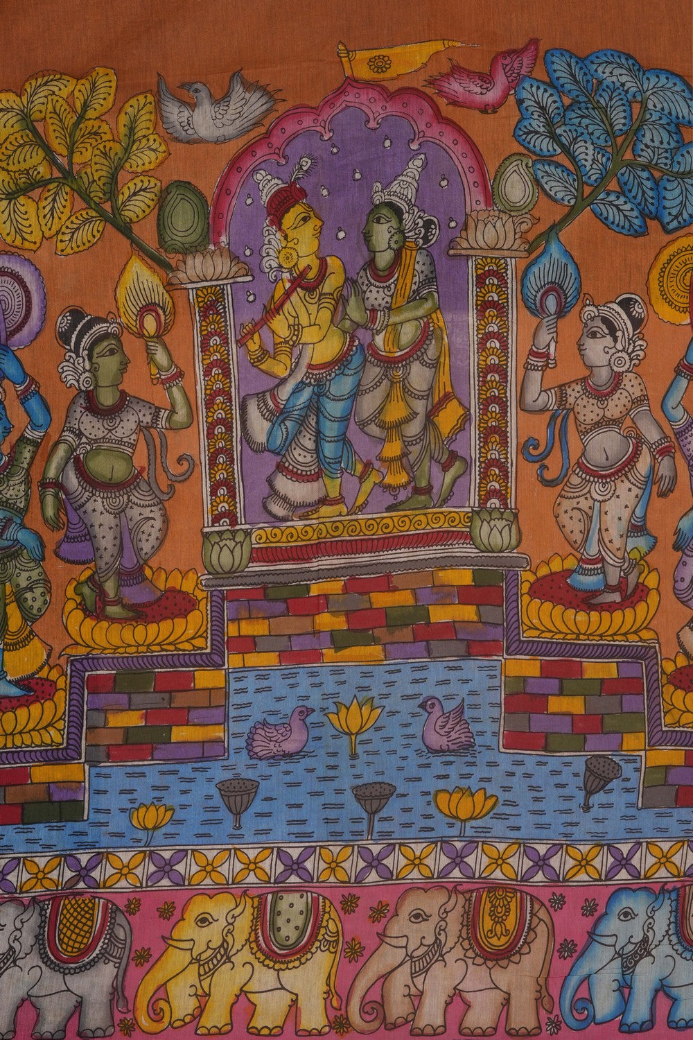 Image of Kalamkari Painting Saree