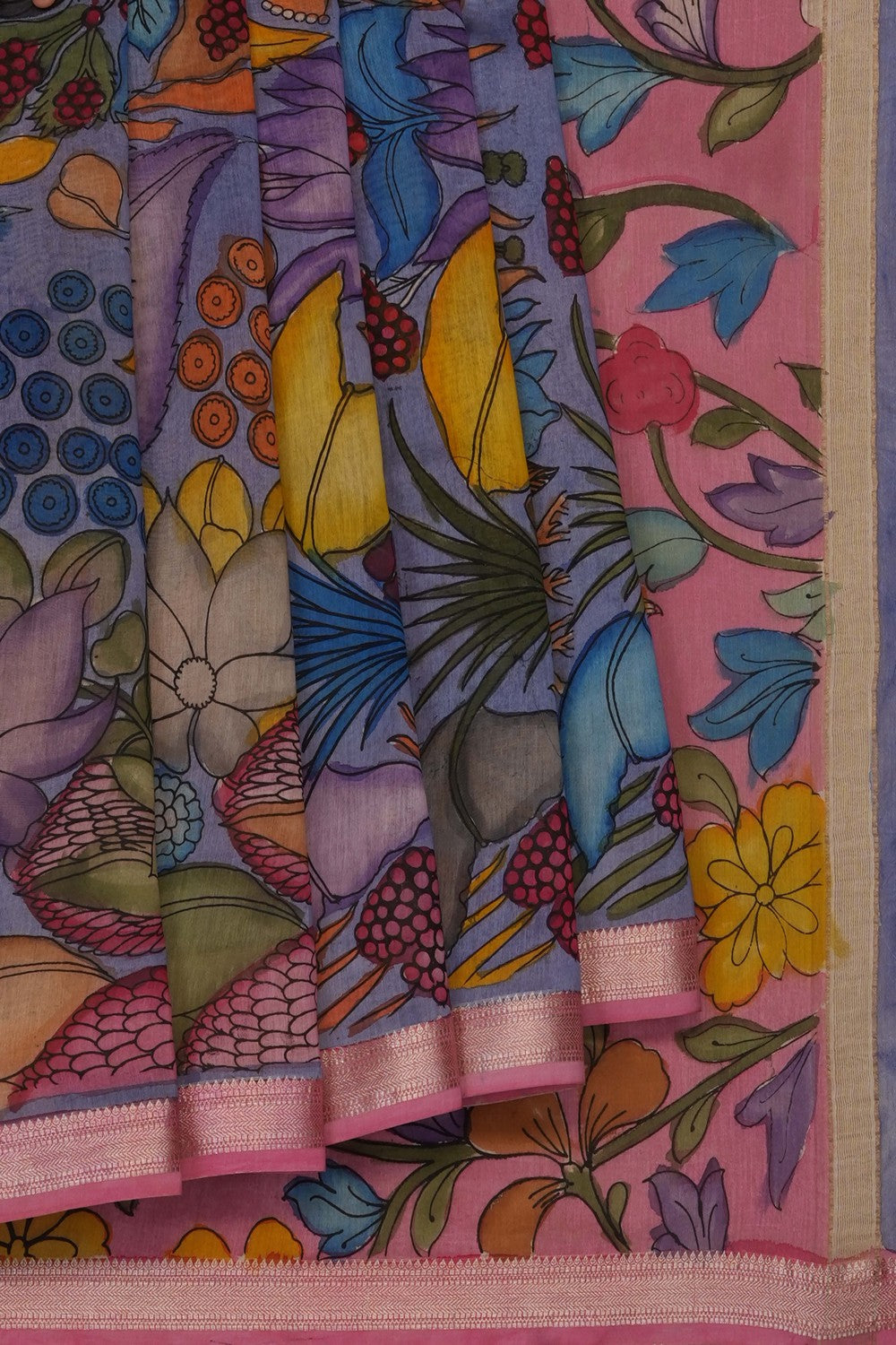 Image of Kalamkari Painting Saree