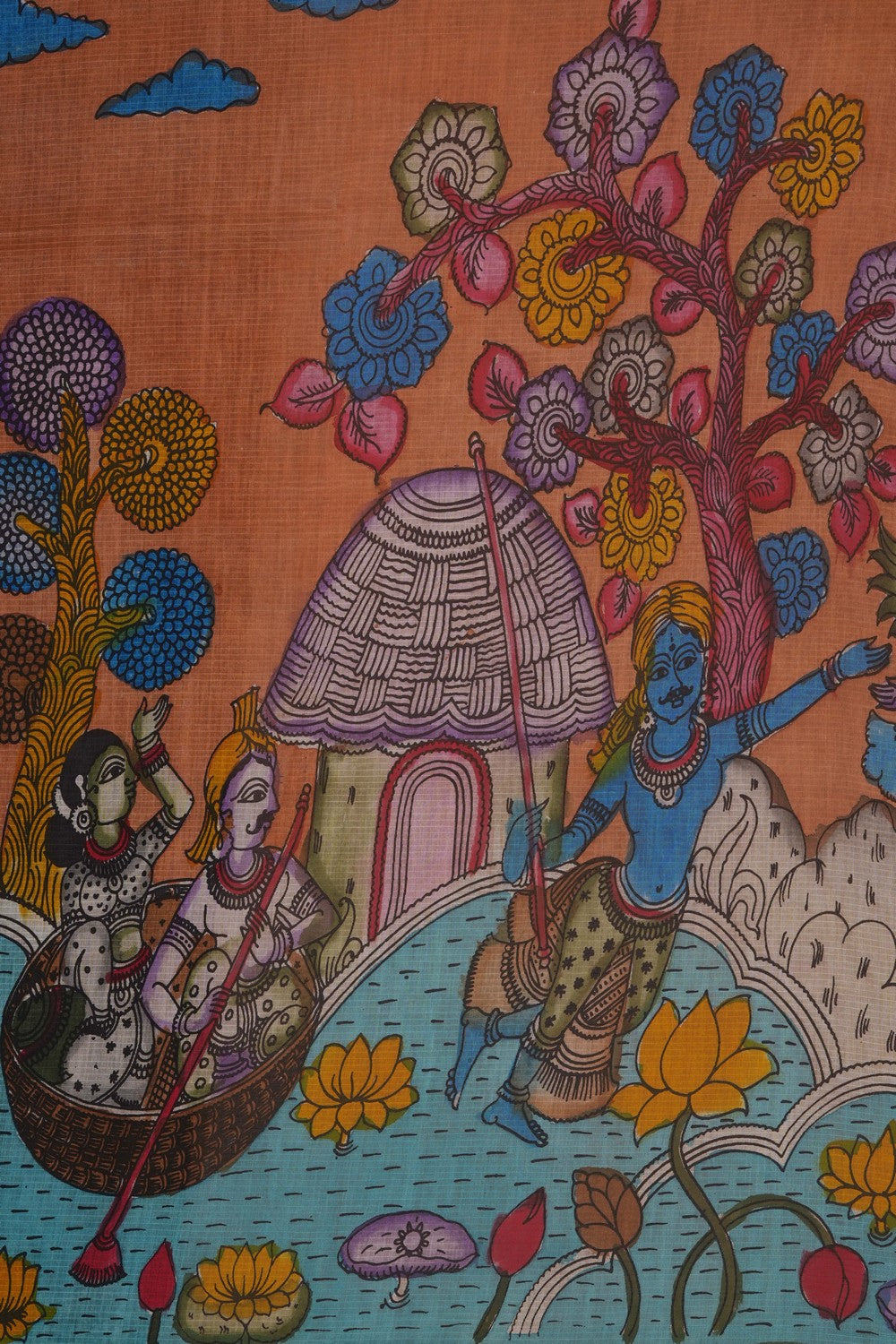 Image of Kalamkari Painting Saree